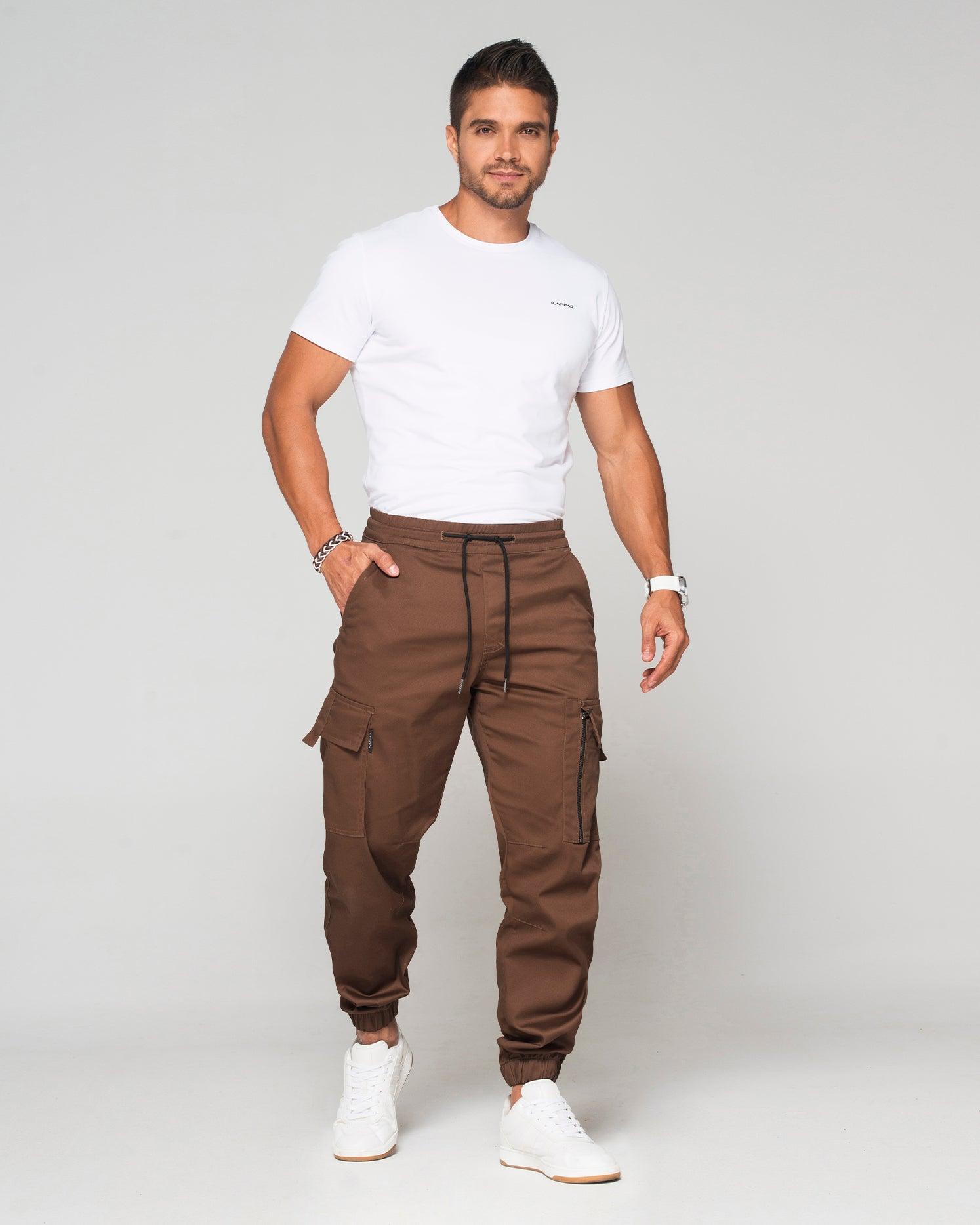 JOGGER TIPO CARGO CON CIERRE EN BOLSILLO LATERAL