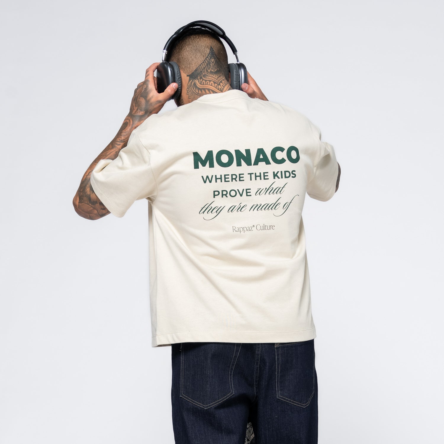 Monaco Boxy Fit Tee Beige