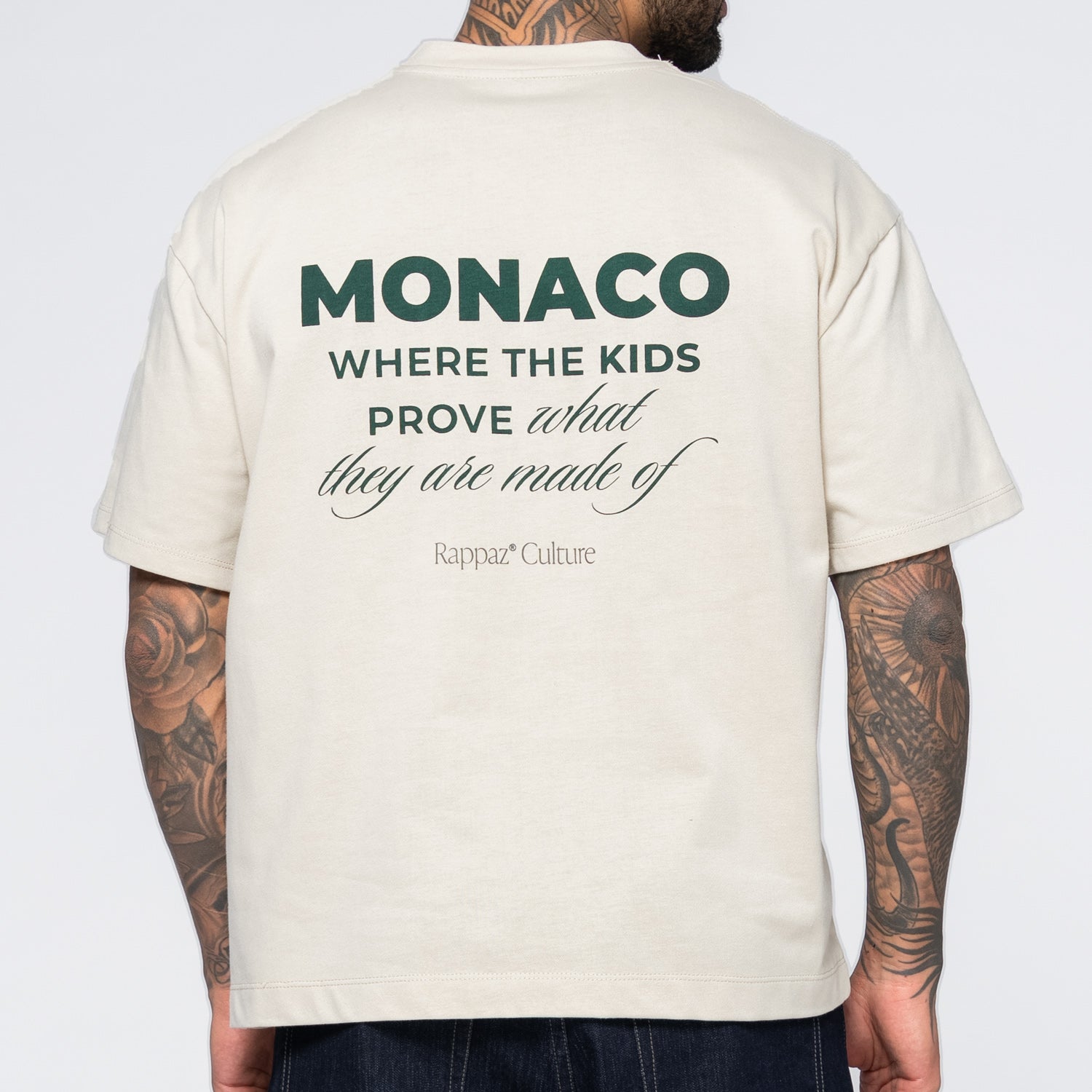 Monaco Boxy Fit Tee Beige