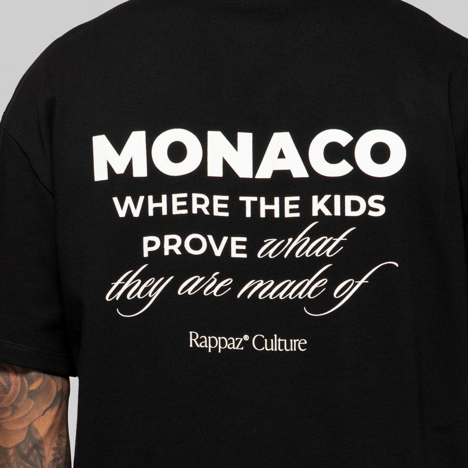 Monaco Boxy Fit Tee Black