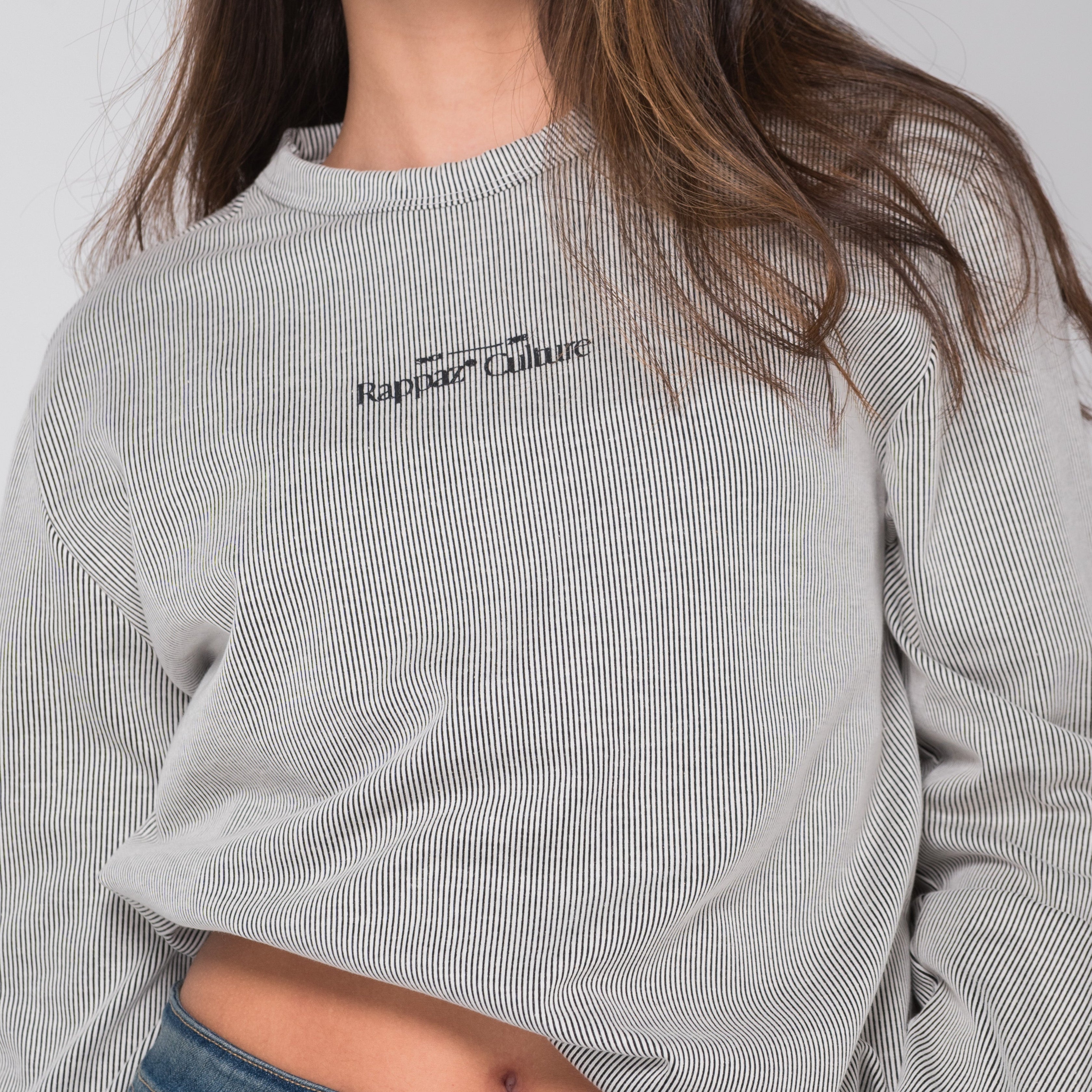 Long Sleeve Corded Layer Black WOMAN