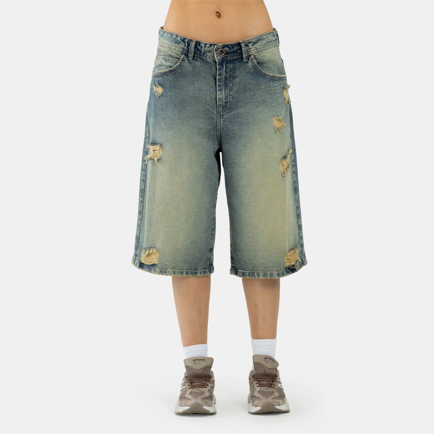 Dirty Fade Oversize Short WOMAN