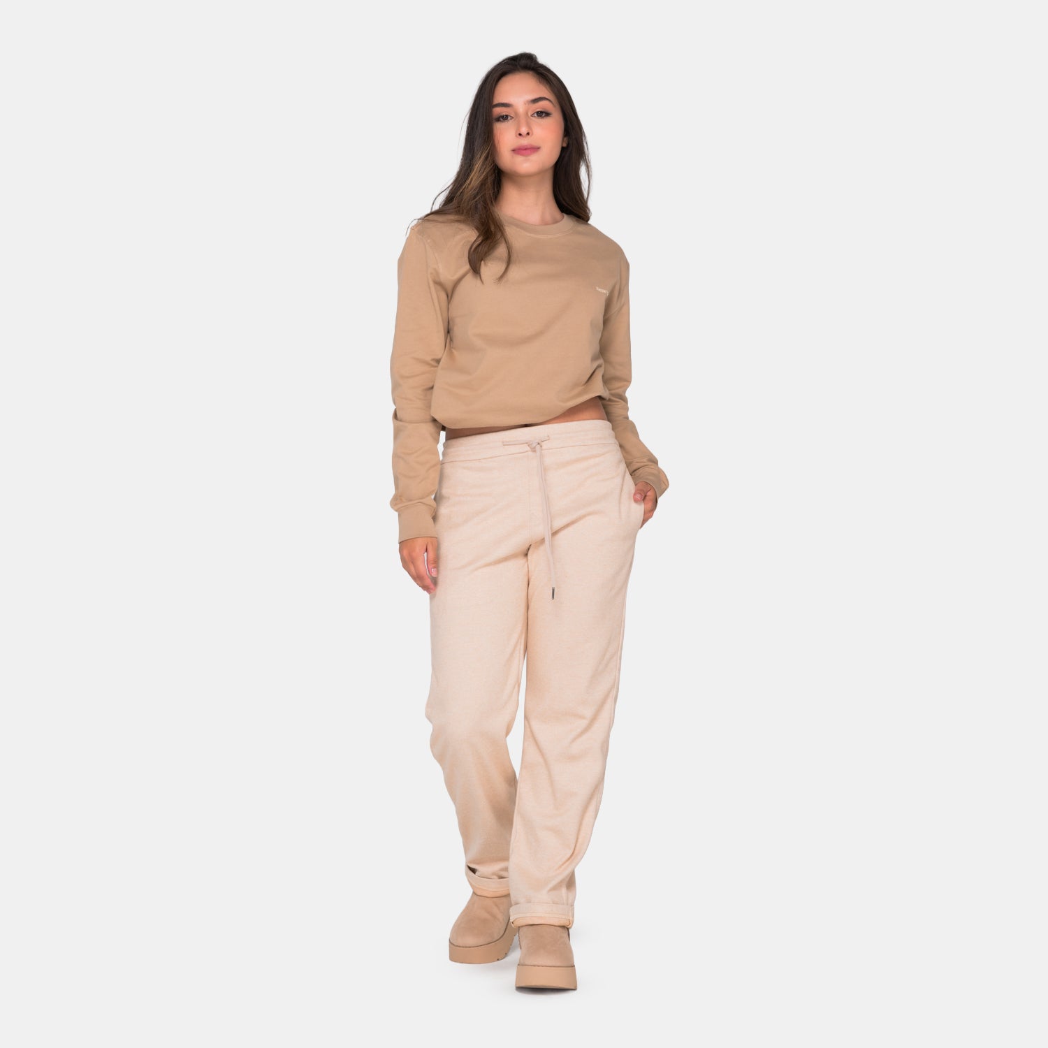 Long Sleeve Essential Kaki WOMAN