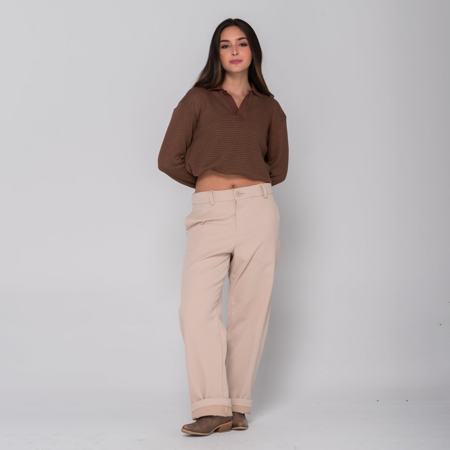 Beige EcoDrift Trousers