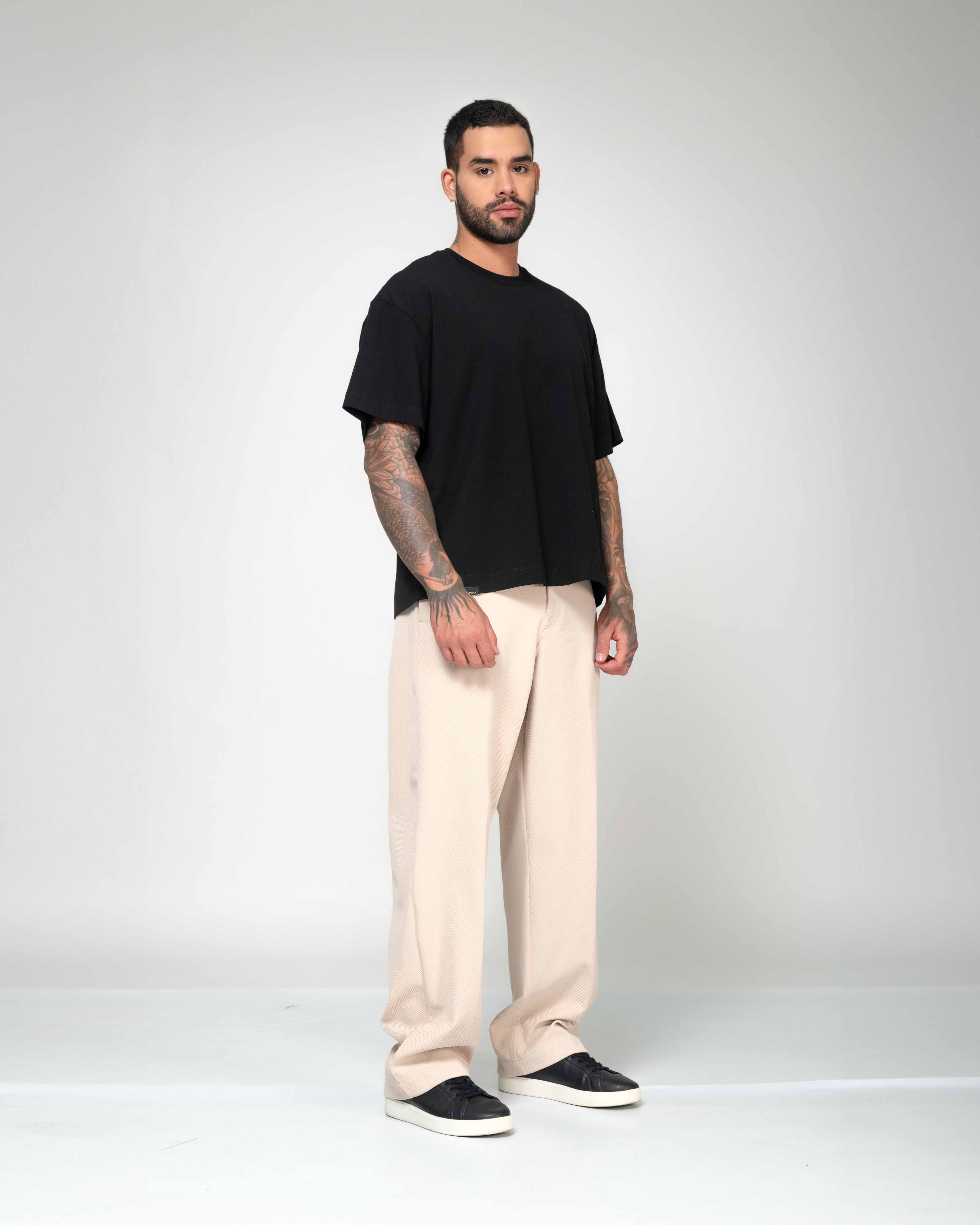 Beige EcoDrift Trousers