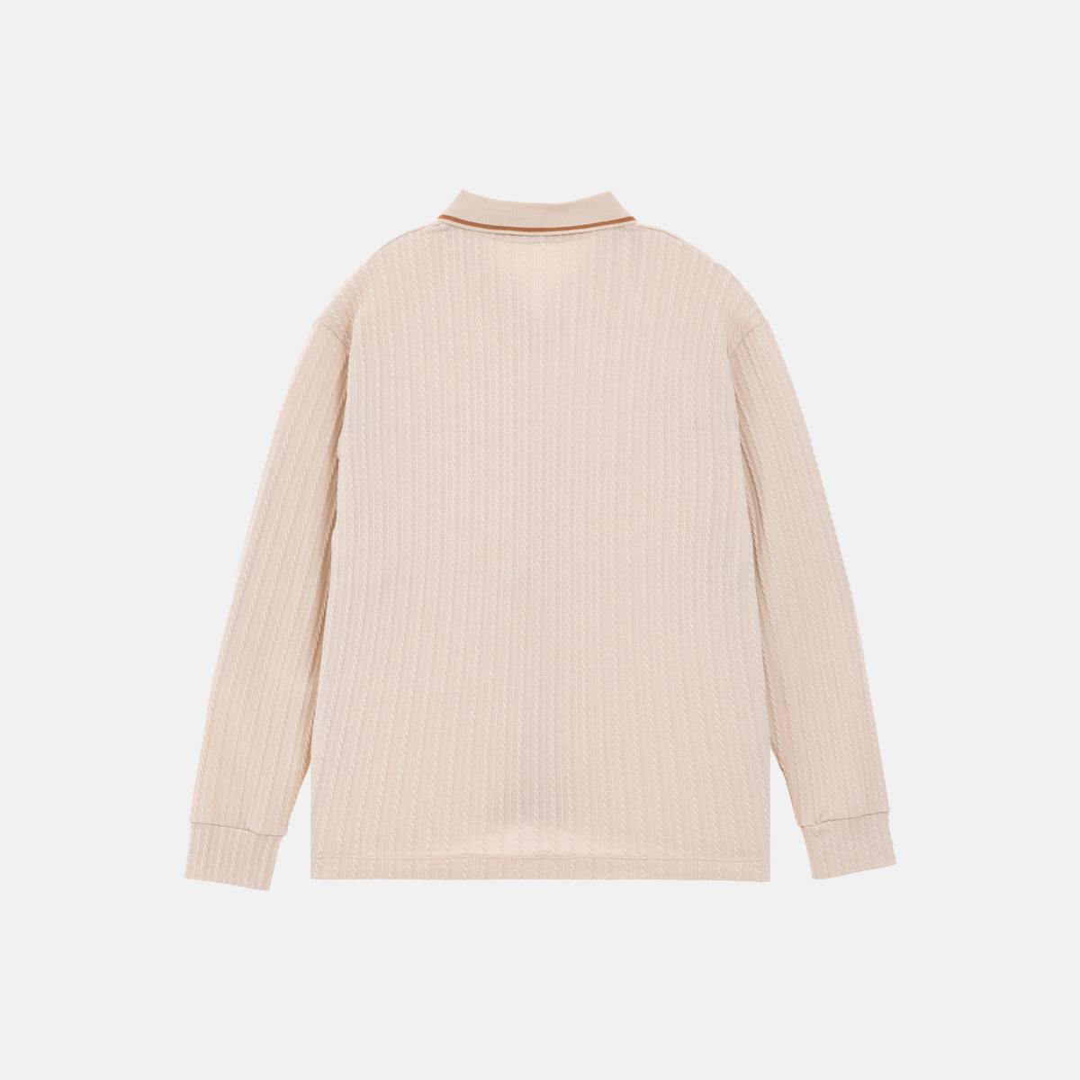 Polo Knit Sweater Beige