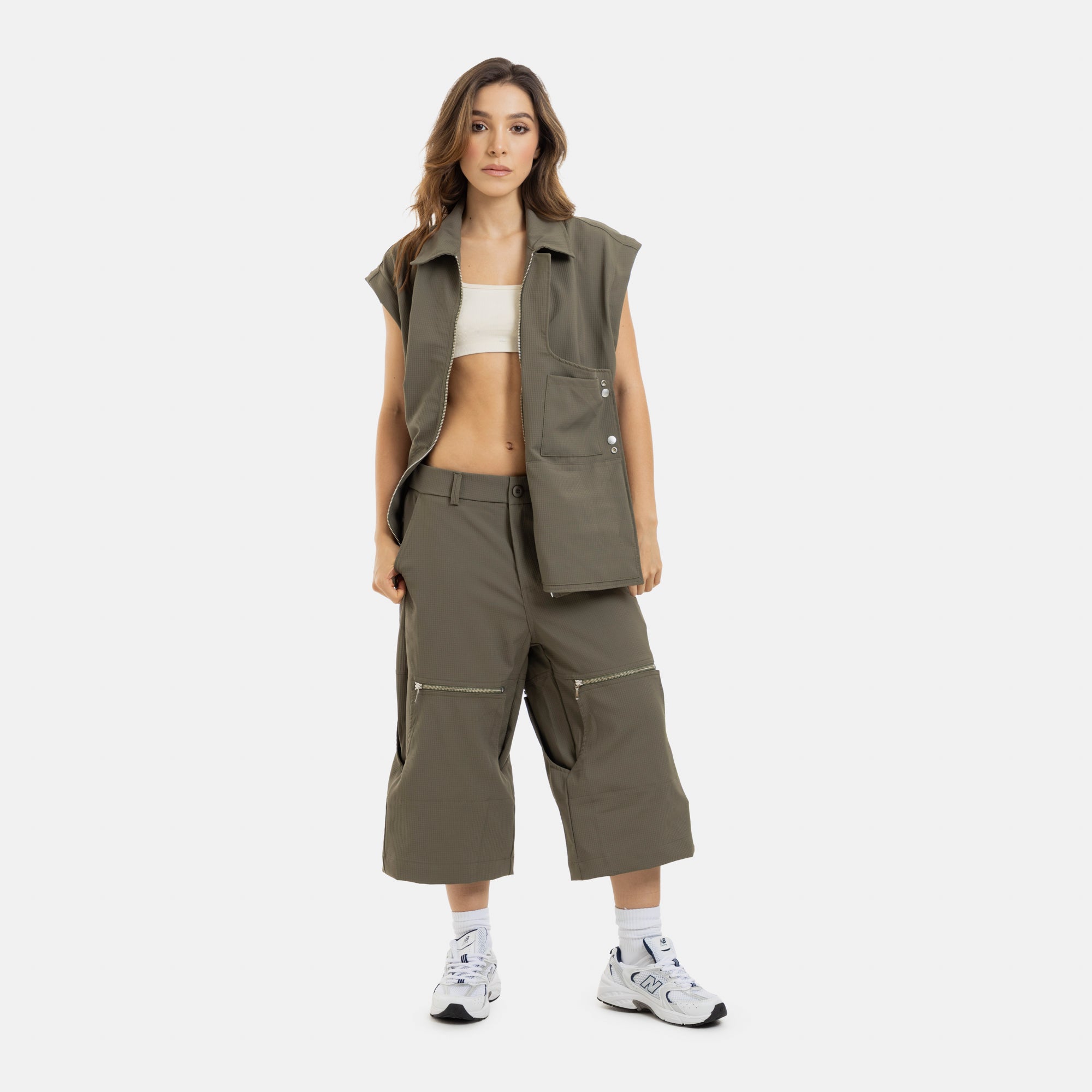 Convertible Utility Jacket Military Green