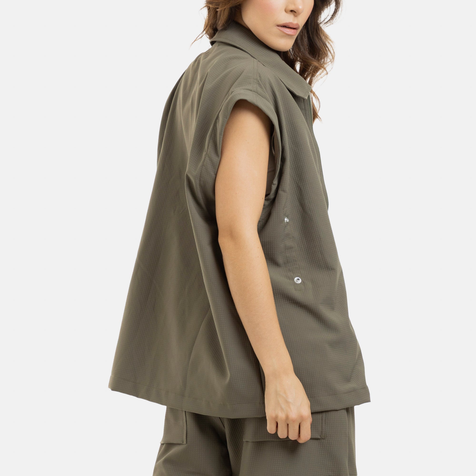 Convertible Utility Jacket Military Green