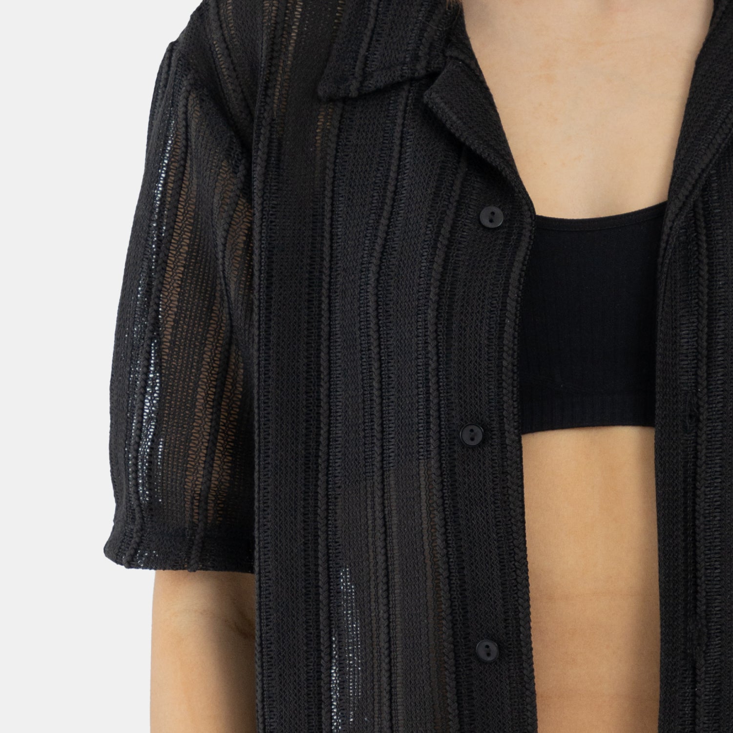 Shadow Lines Shirt Black WOMAN