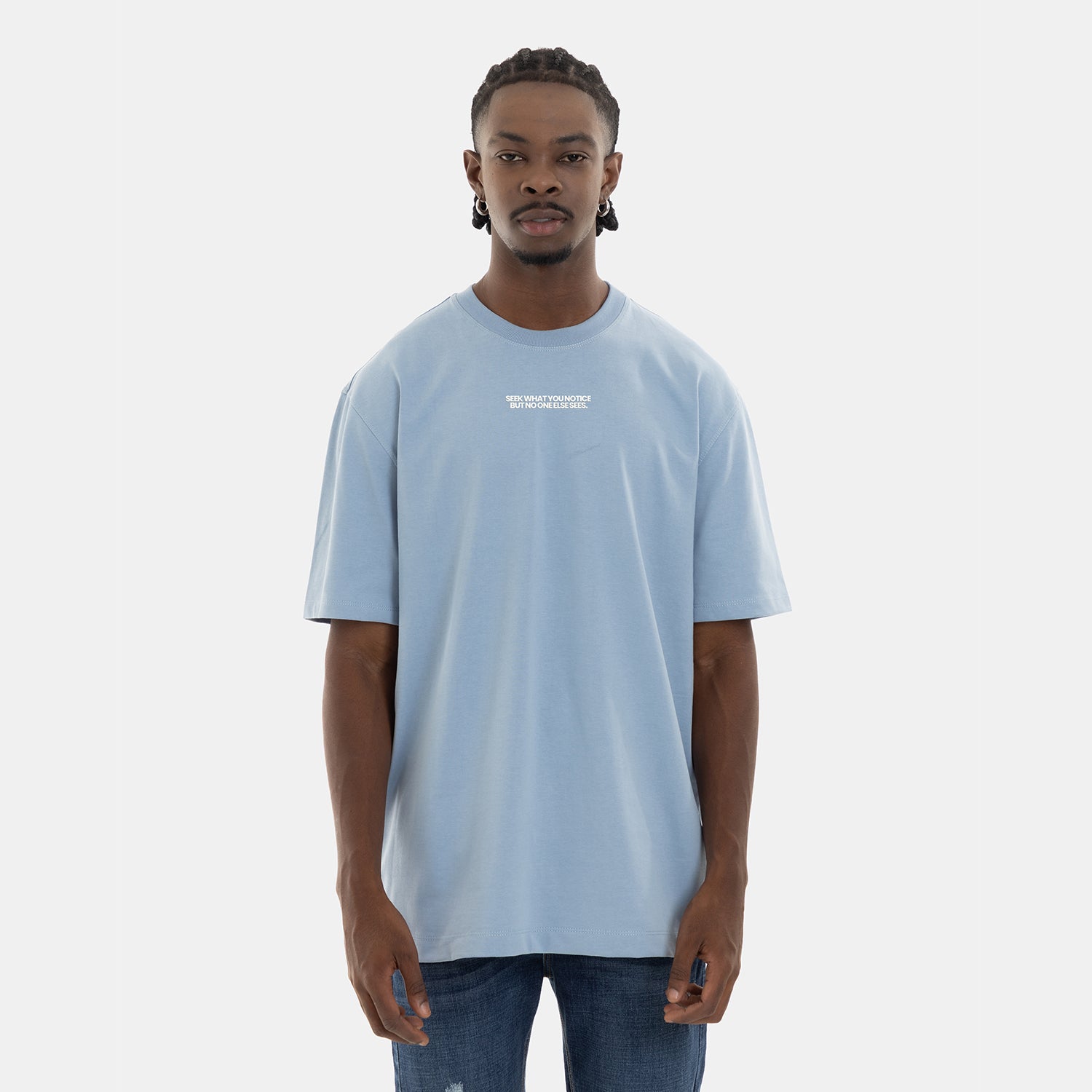 Essential Statement Tee Blue