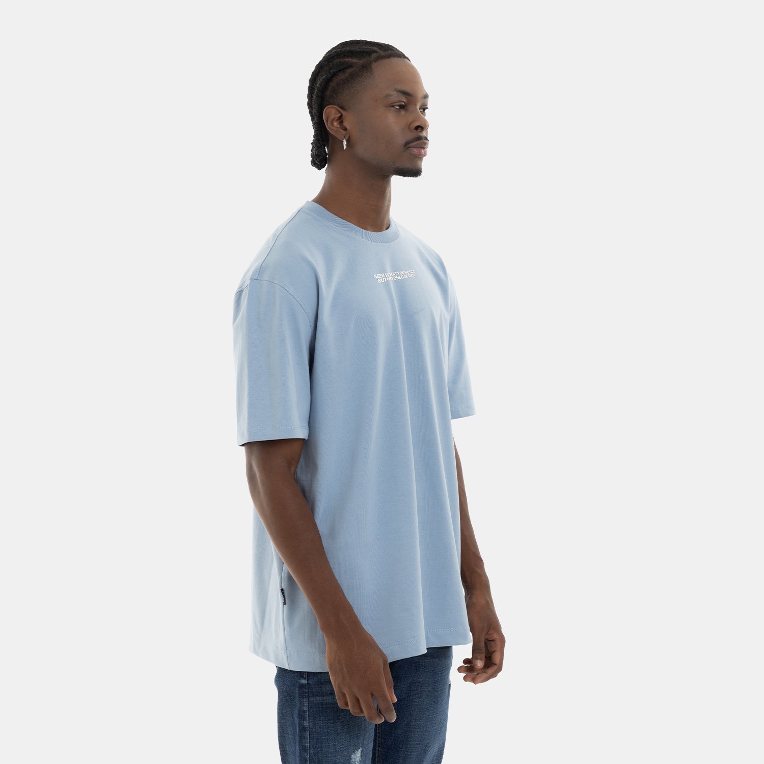 Essential Statement Tee Blue