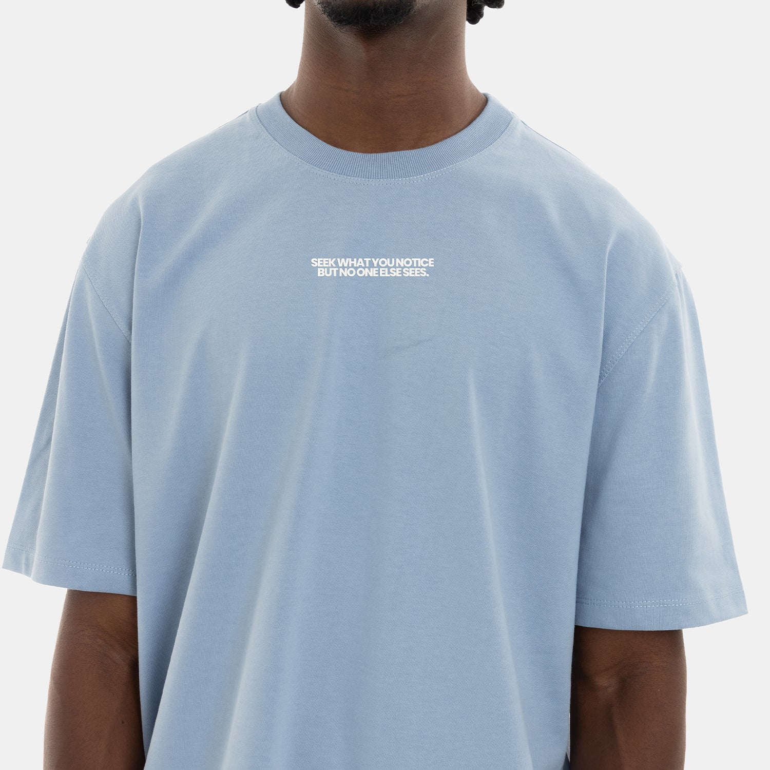 Essential Statement Tee Blue