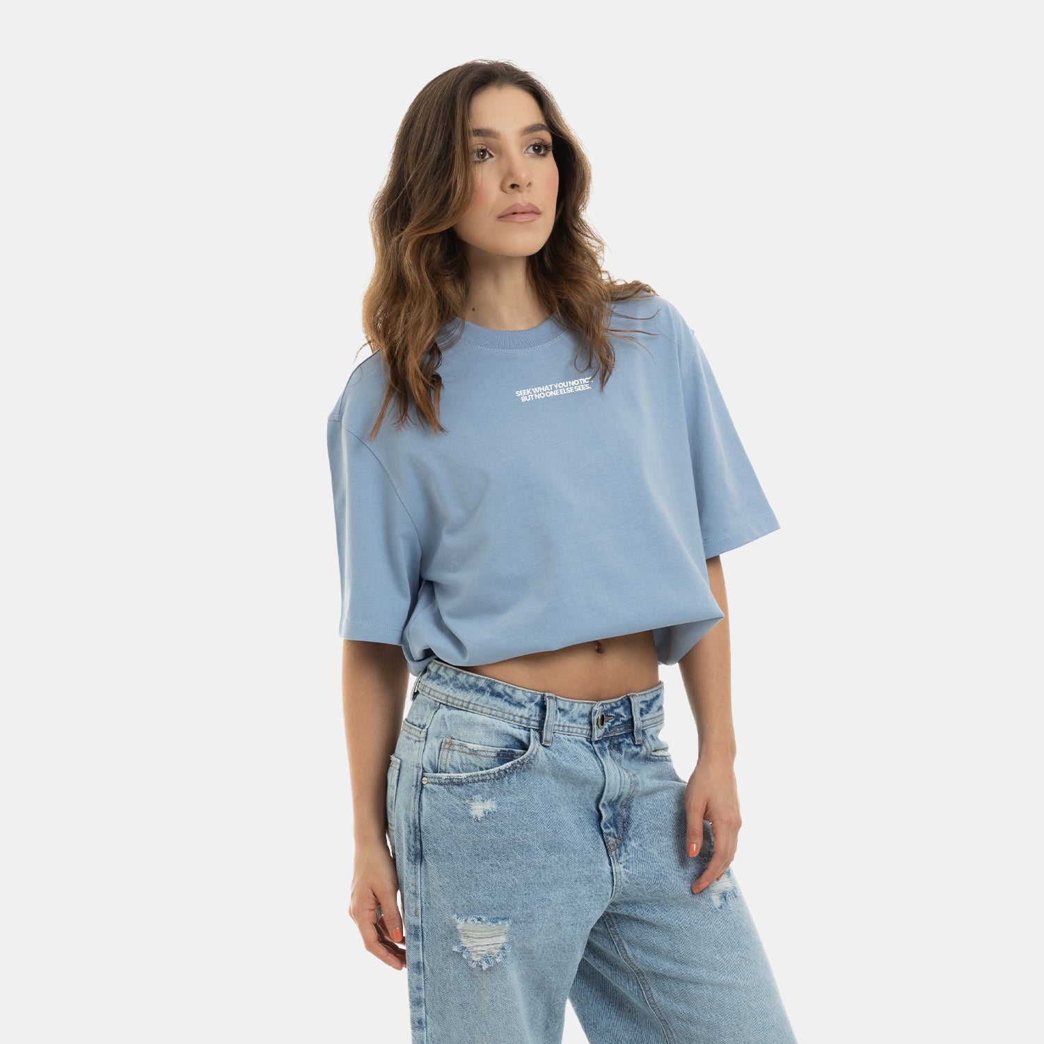 Essential Statement Tee Blue