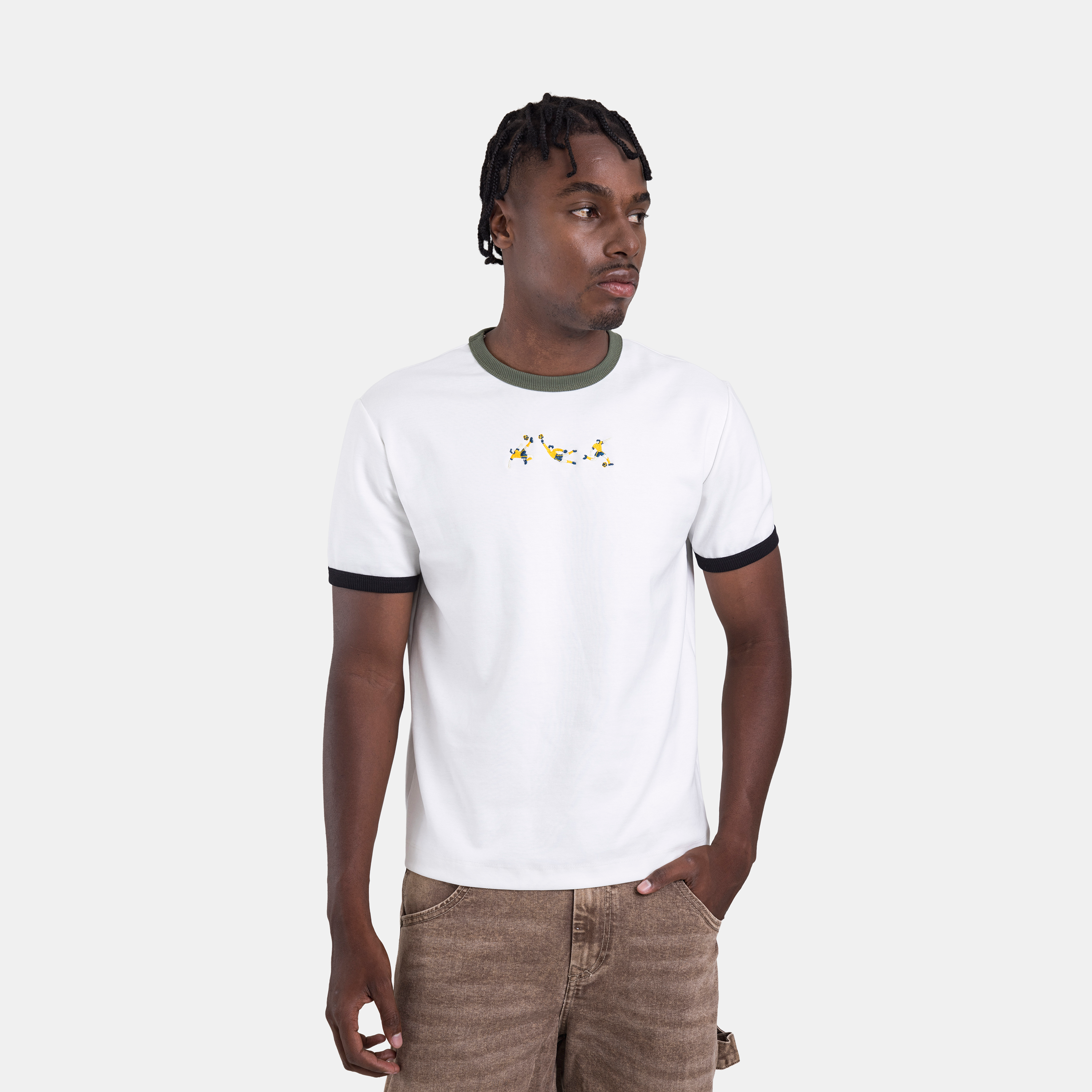 Gol Ringer Tee Ivory