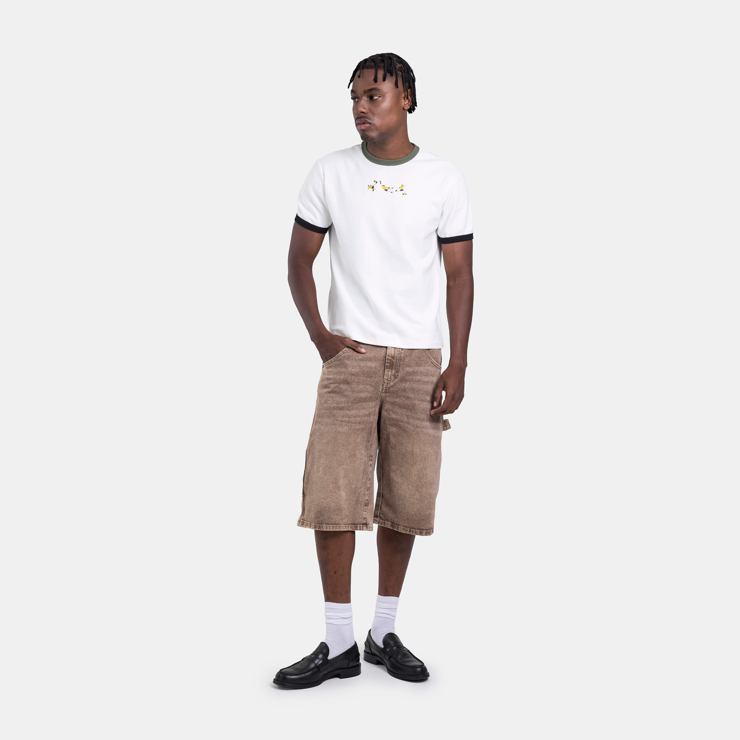 Gol Ringer Tee Ivory