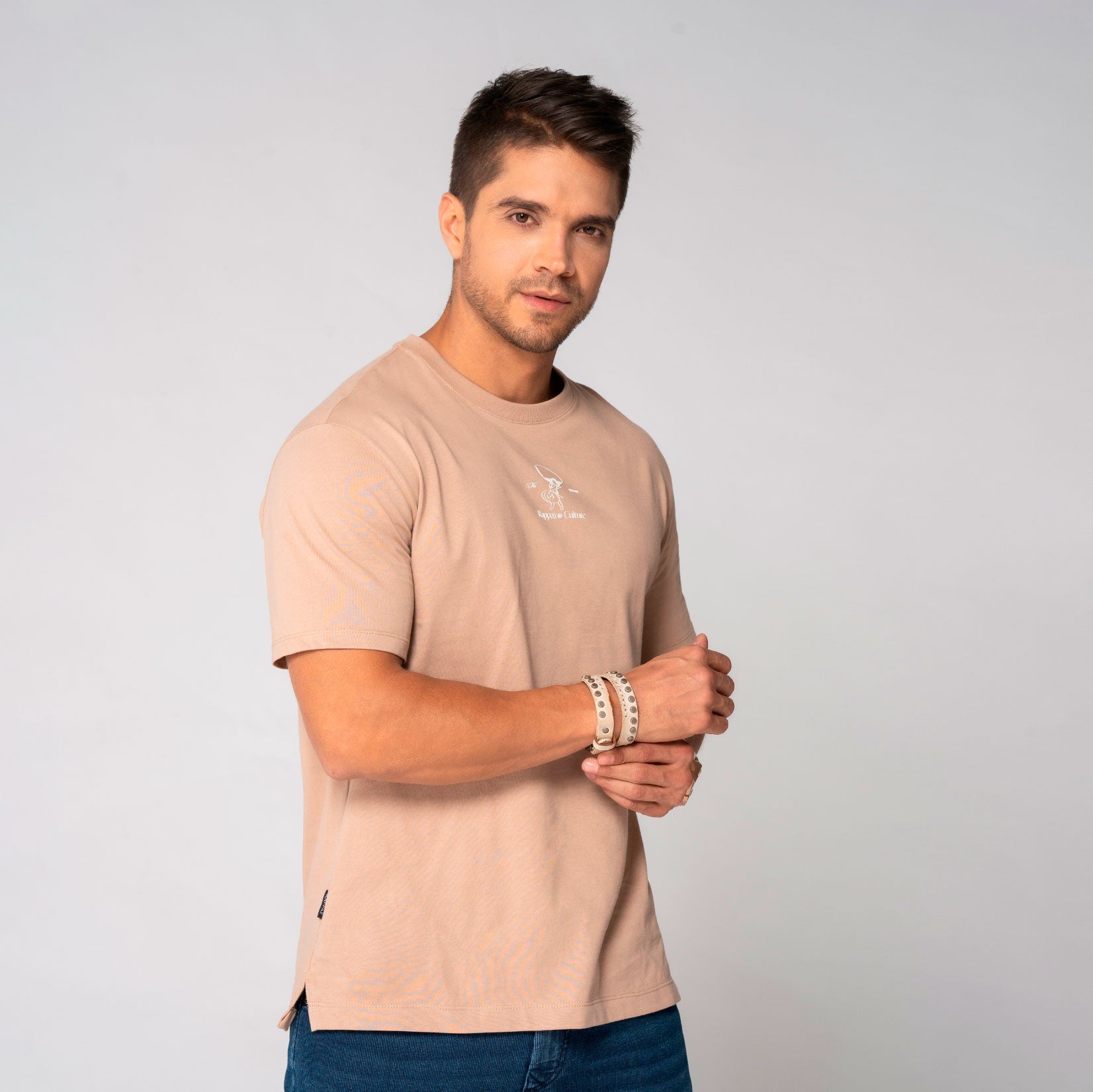 Camiseta Rappaz Culture Estampado Minimalista Frontal Marca Rappaz
