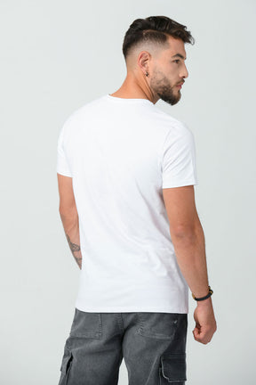 Camiseta Slim Color Blanco, Beige y Negro Marca Rappaz
