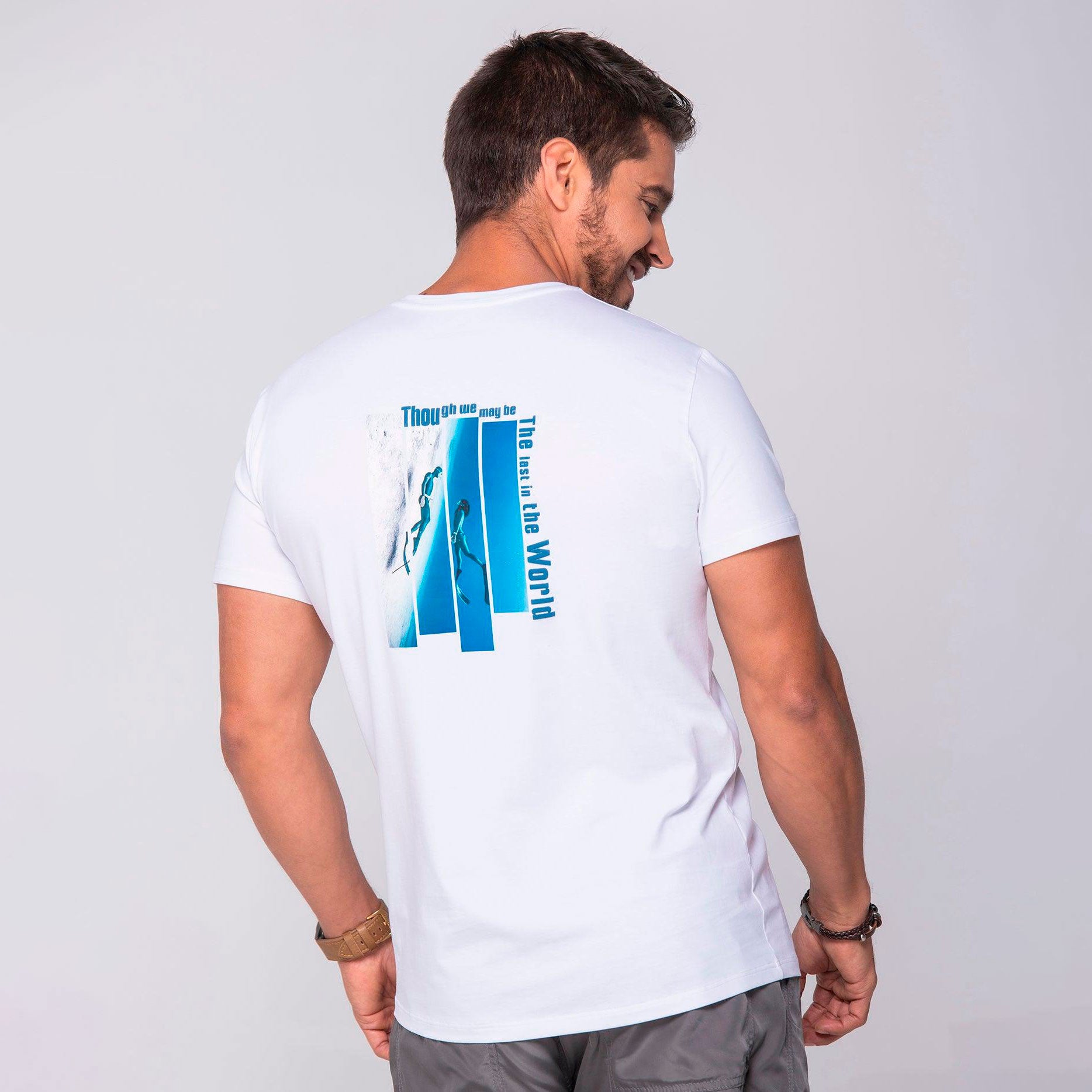 Camiseta Slim Color Blanco Marca Rappaz