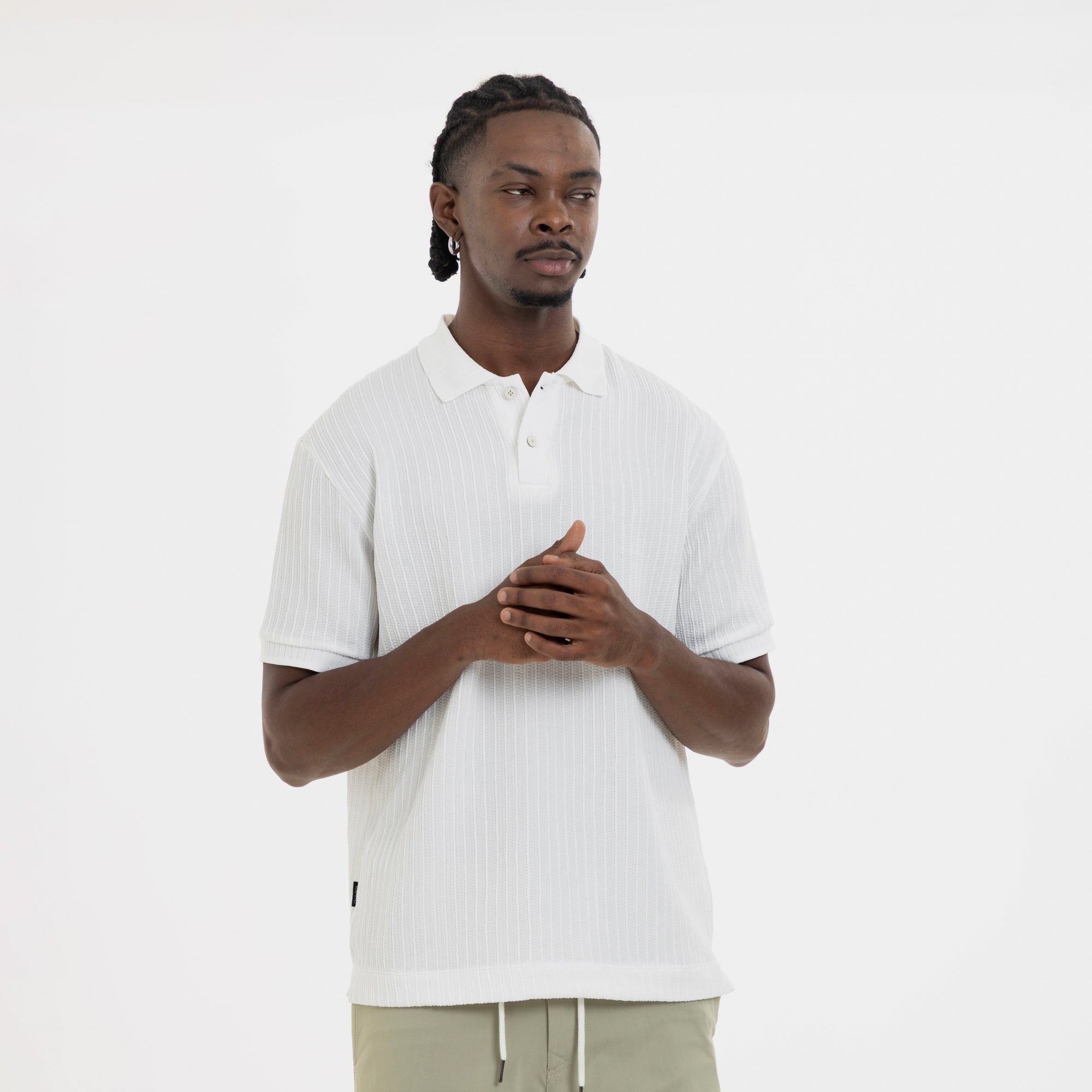 Refined Polo Knit Kaki