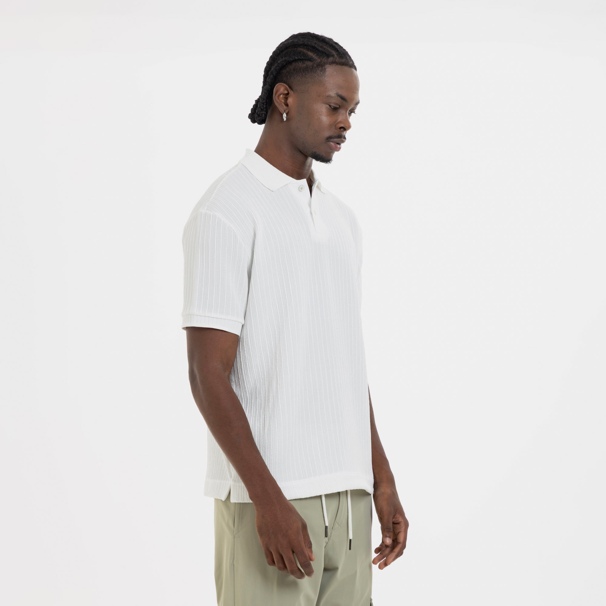 Refined Polo Knit Kaki