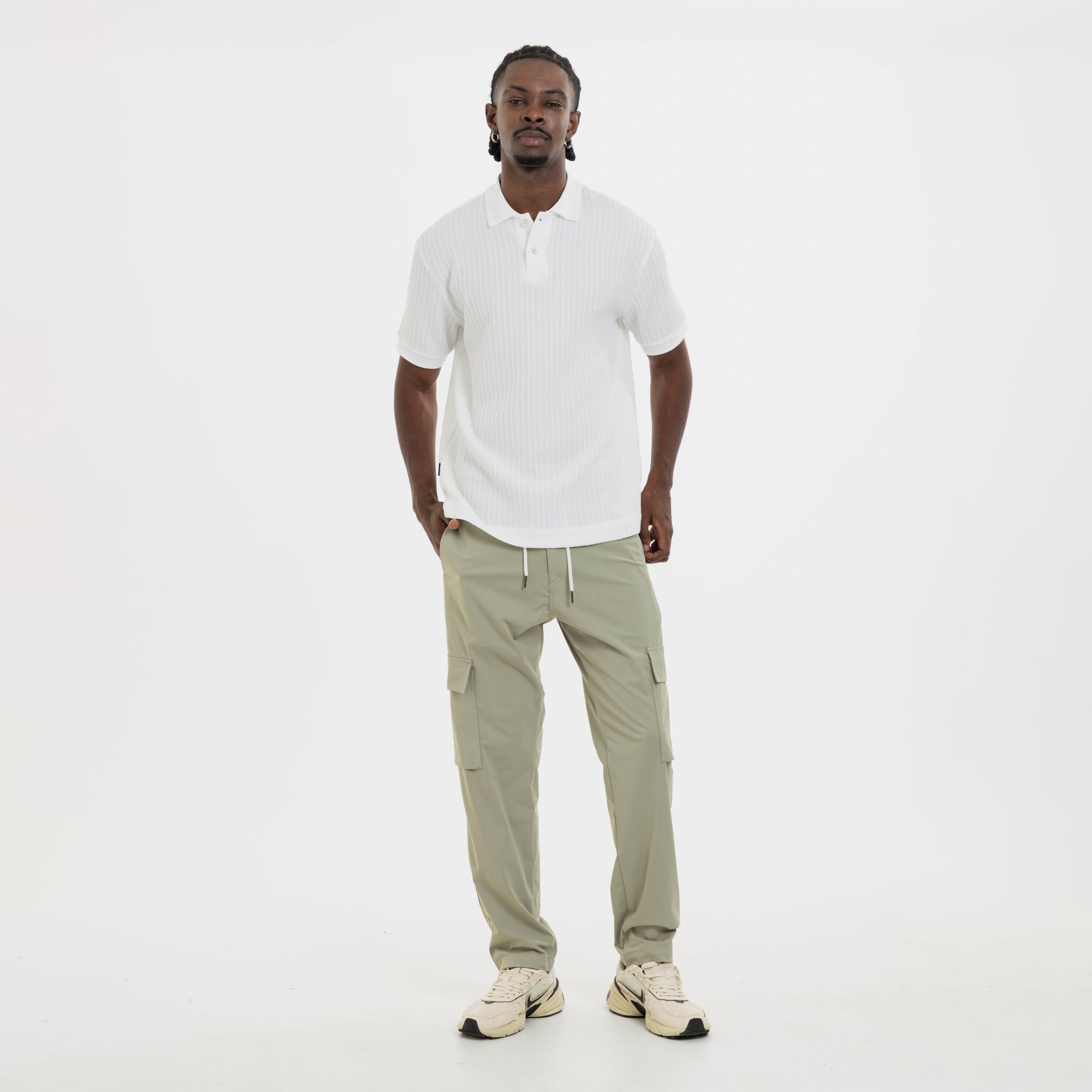 Refined Polo Knit Kaki