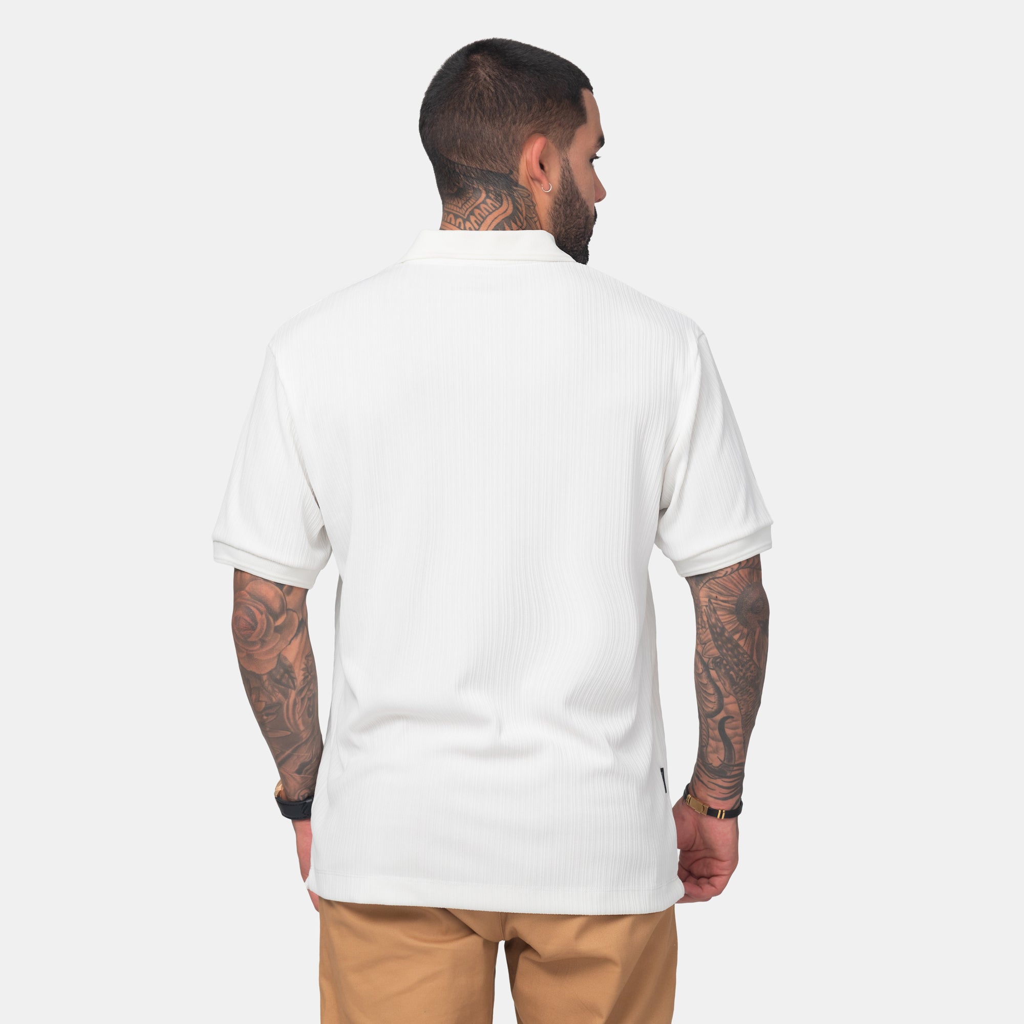 Camiseta Elemental Tipo Polo Texturizada Marca Rappaz
