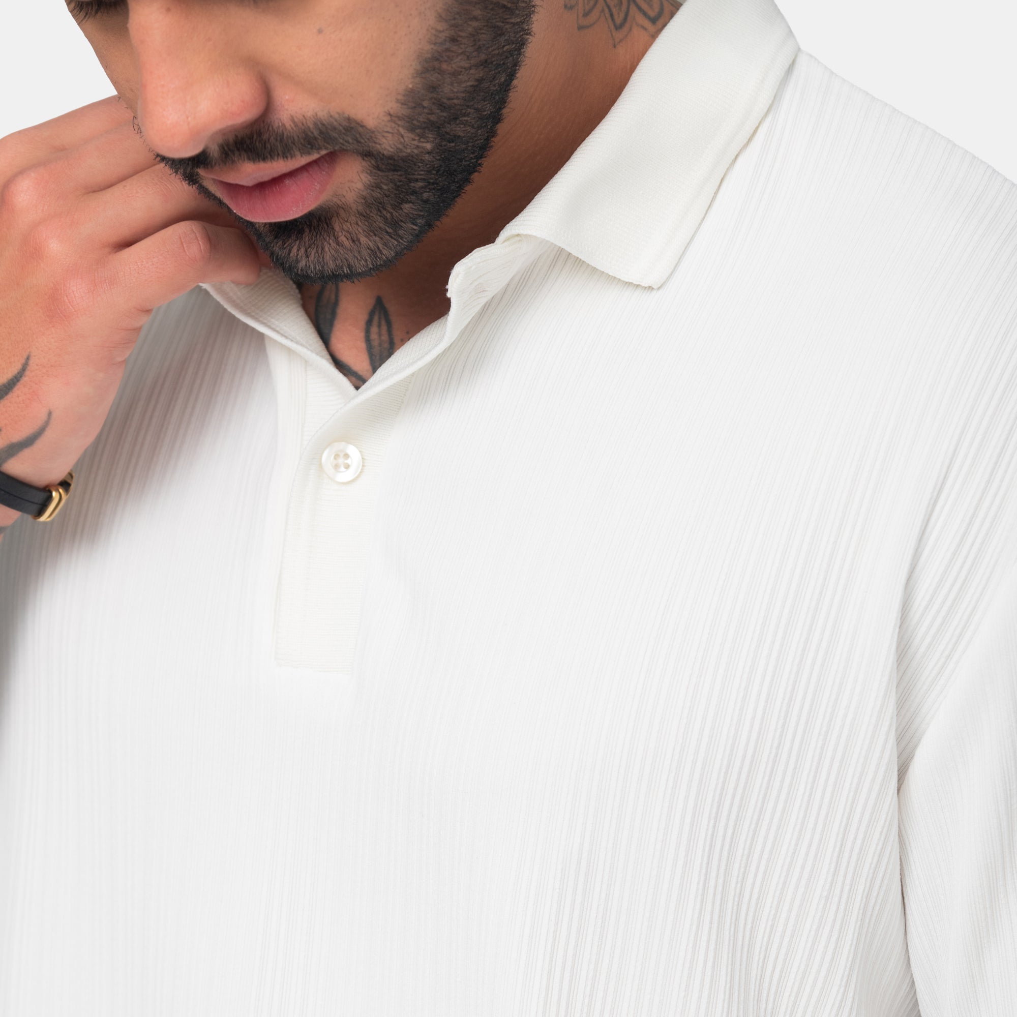 Camiseta Elemental Tipo Polo Texturizada Marca Rappaz
