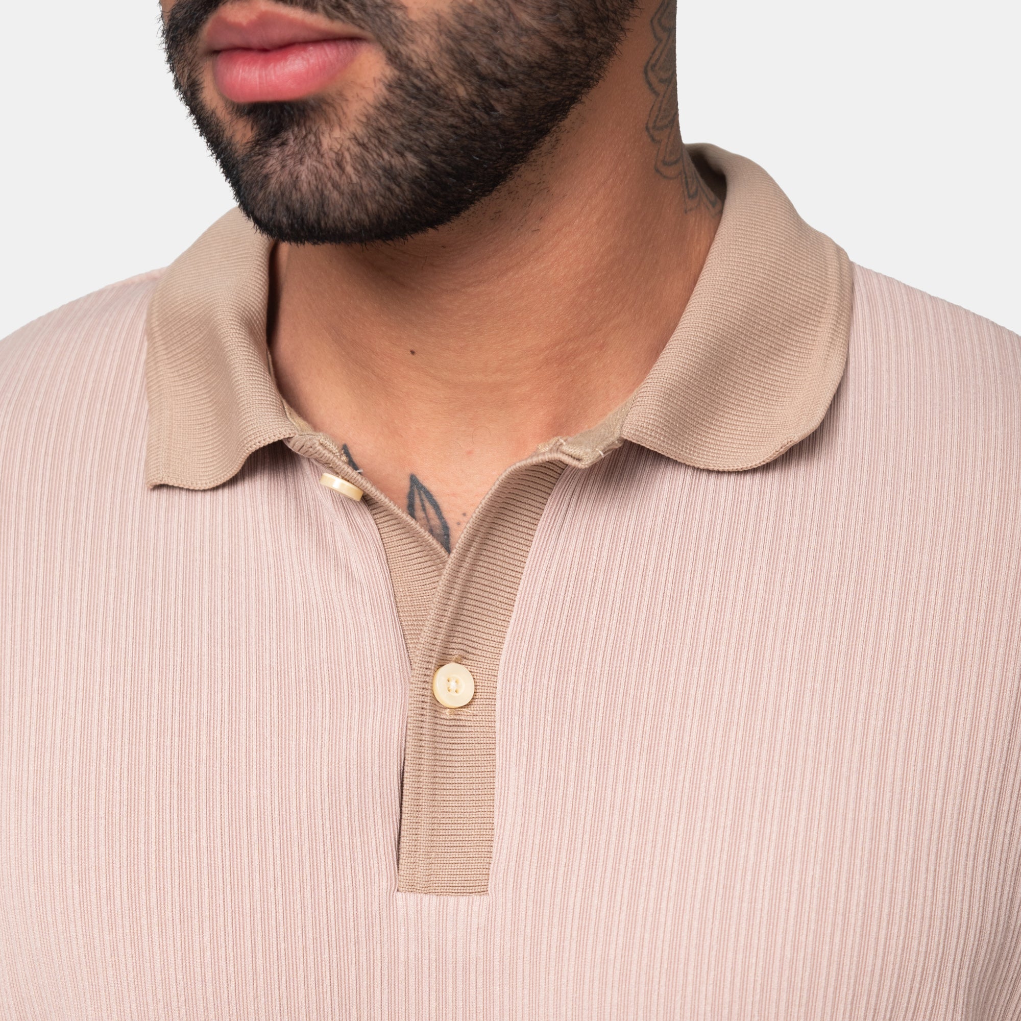 Camiseta Elemental Tipo Polo Texturizada Marca Rappaz