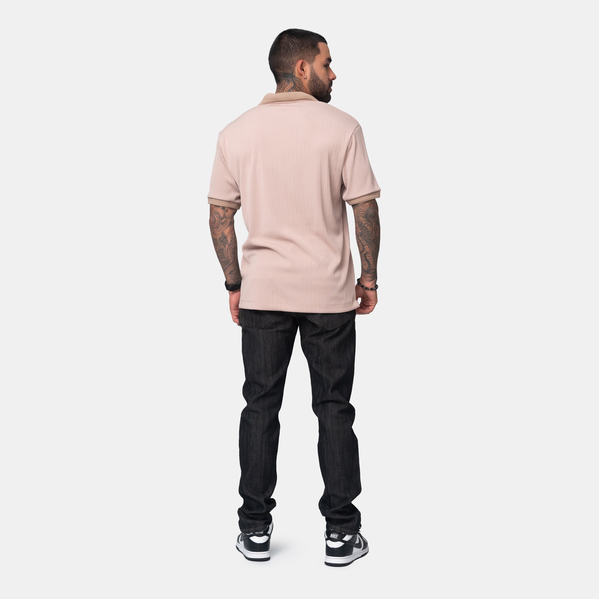 Camiseta Elemental Tipo Polo Texturizada Marca Rappaz