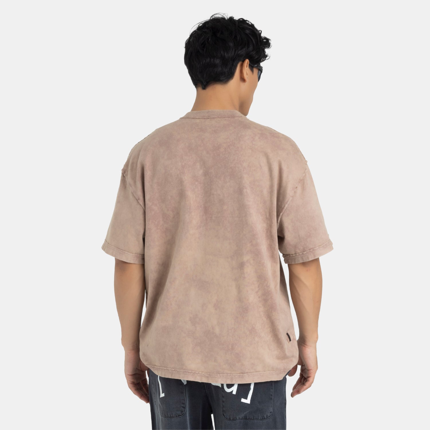 Acid Washed Boxy Tee Mocca