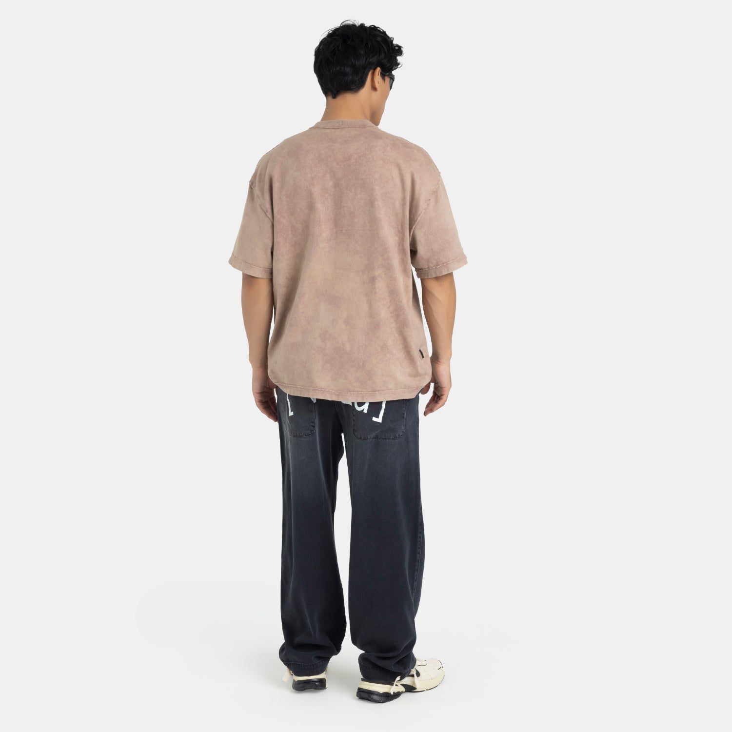 Acid Washed Boxy Tee Mocca