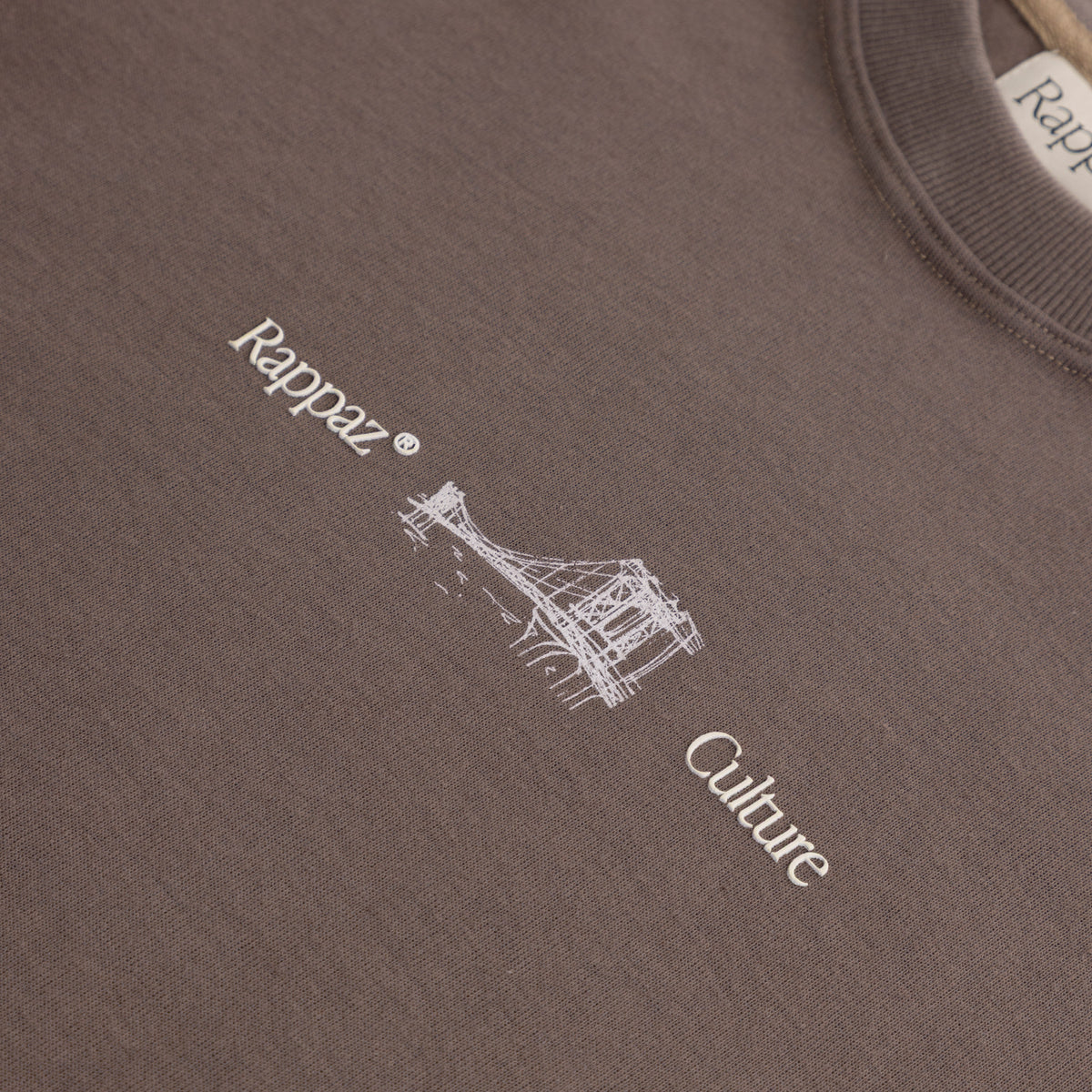 Boxy Fit Tee Brooklyn Bridge Taupe