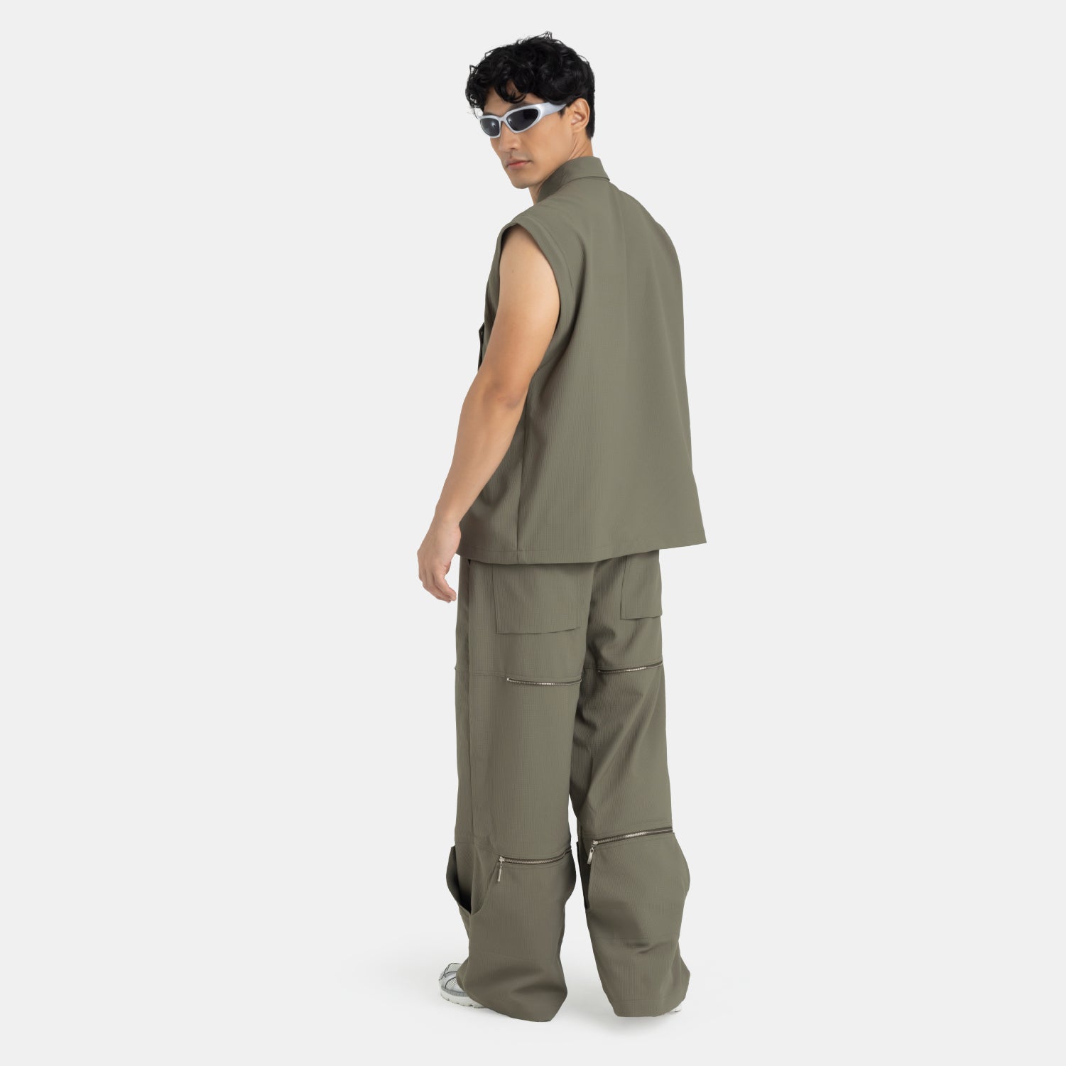 Convertible Utility Jacket Military Green