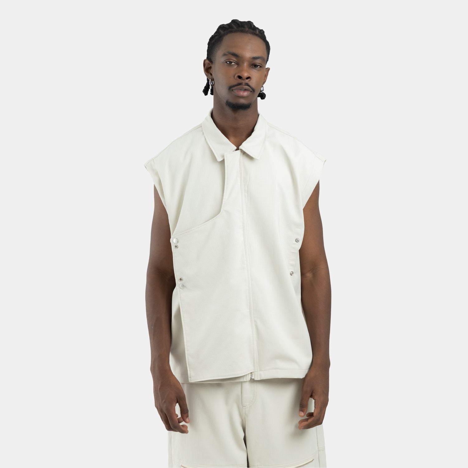 Convertible Utility Jacket Beige