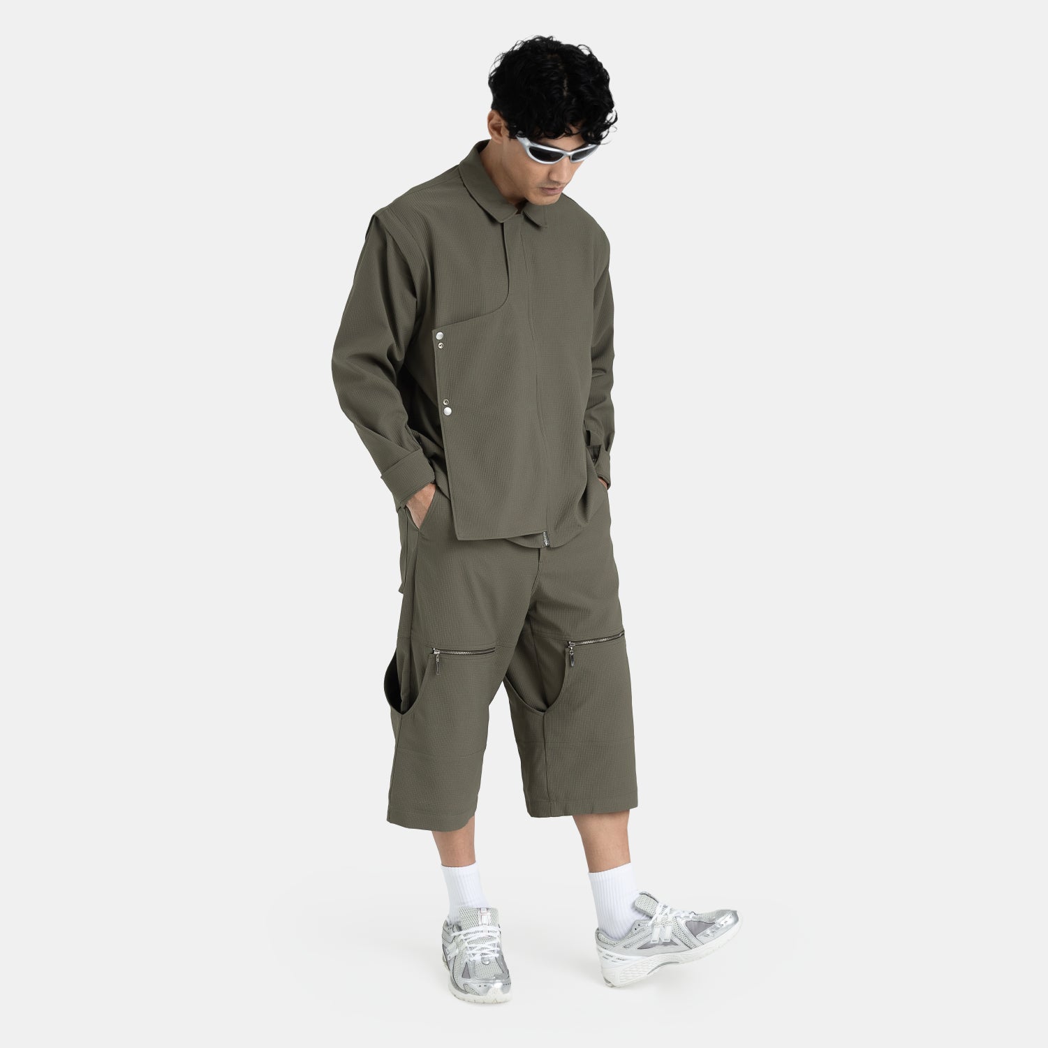 Convertible Utility Jacket Military Green