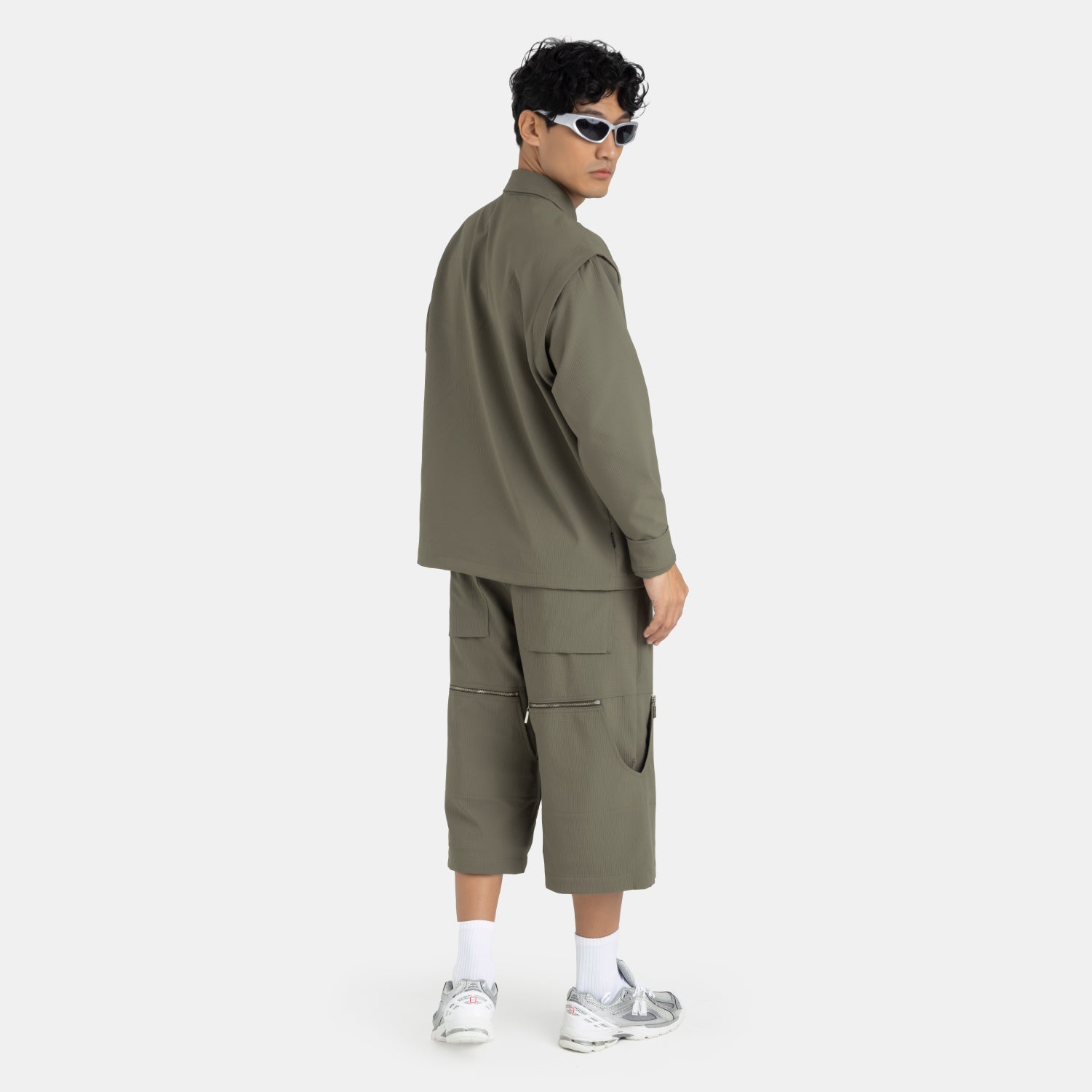 Convertible Utility Jacket Military Green