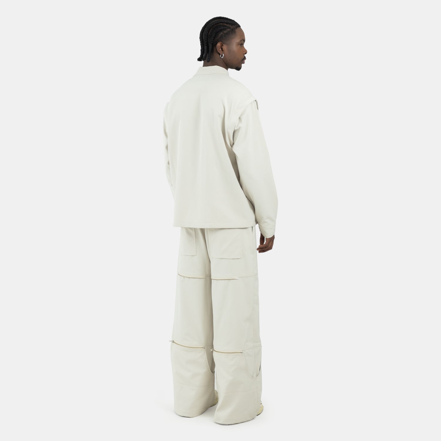 Convertible Utility Jacket Beige