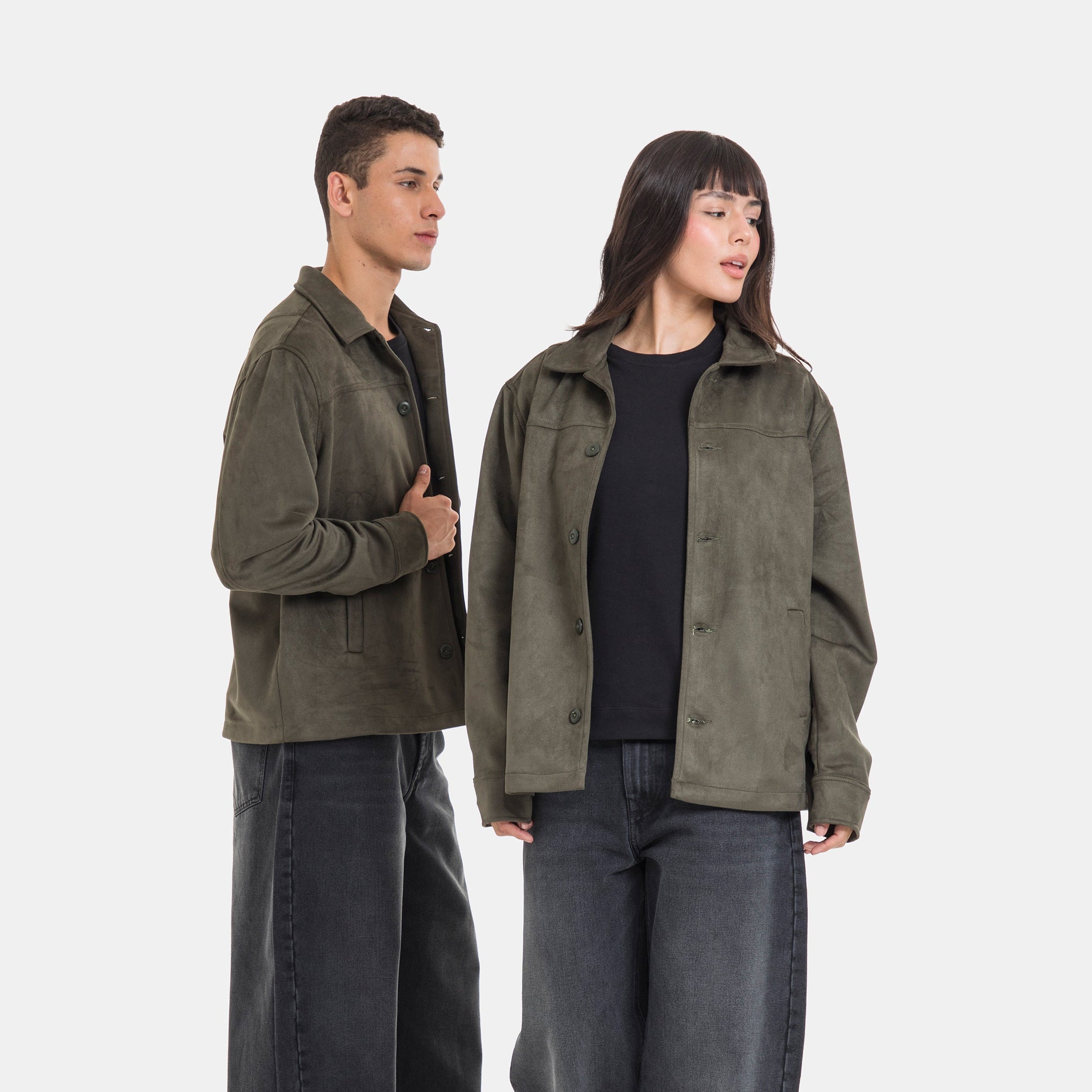 Suede Classic Jacket Verde Militar