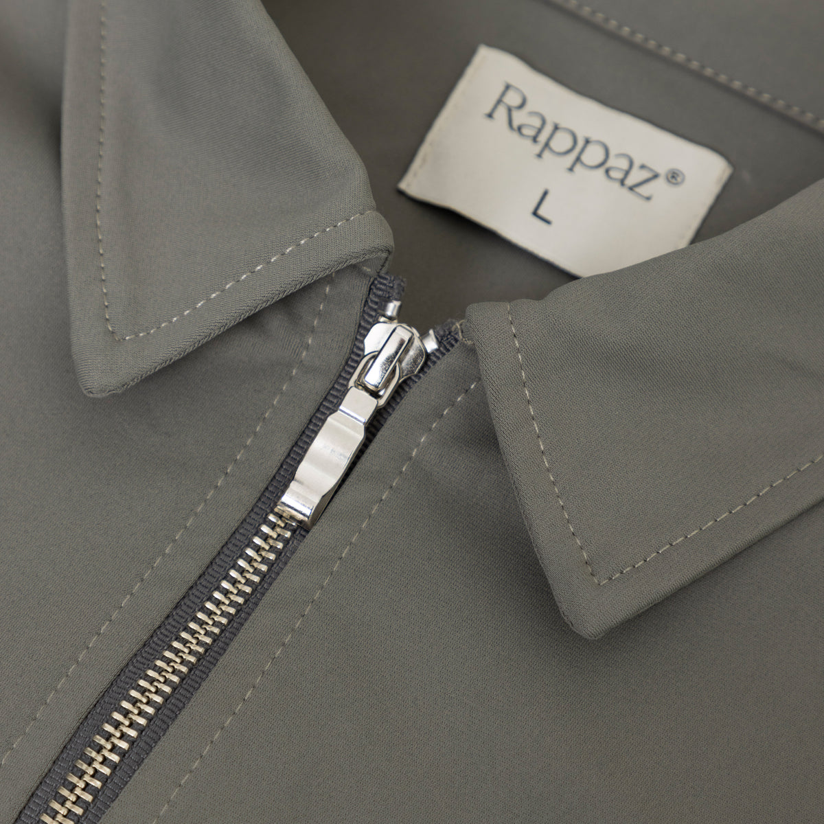 Clean Zip Jacket Taupe