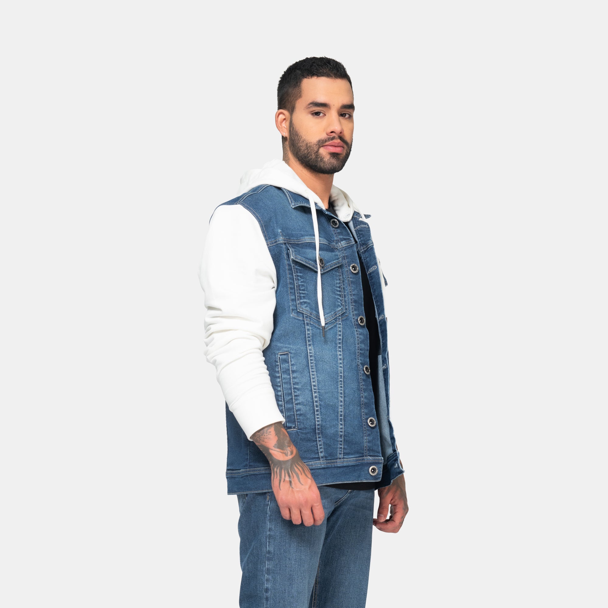 Chaqueta Denim con Capucha