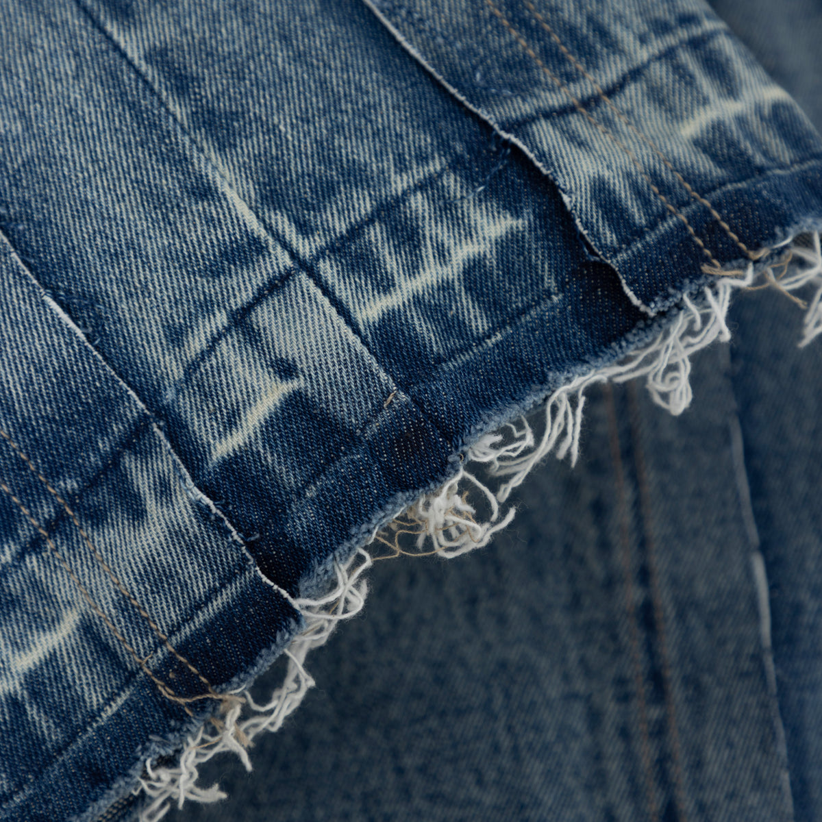 Raw Seam Baggy Jean Azul Medio