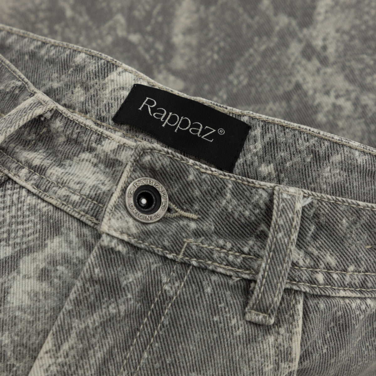 Snake Baggy Jean Gris