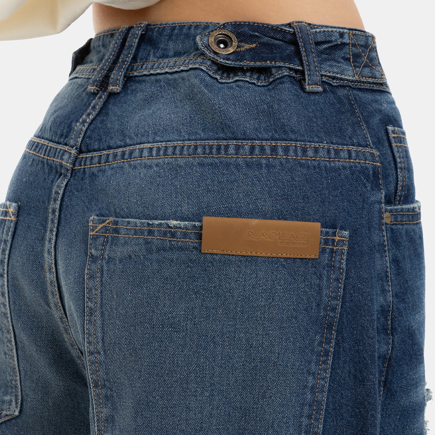 Oversized Flow Denim Deep Blue