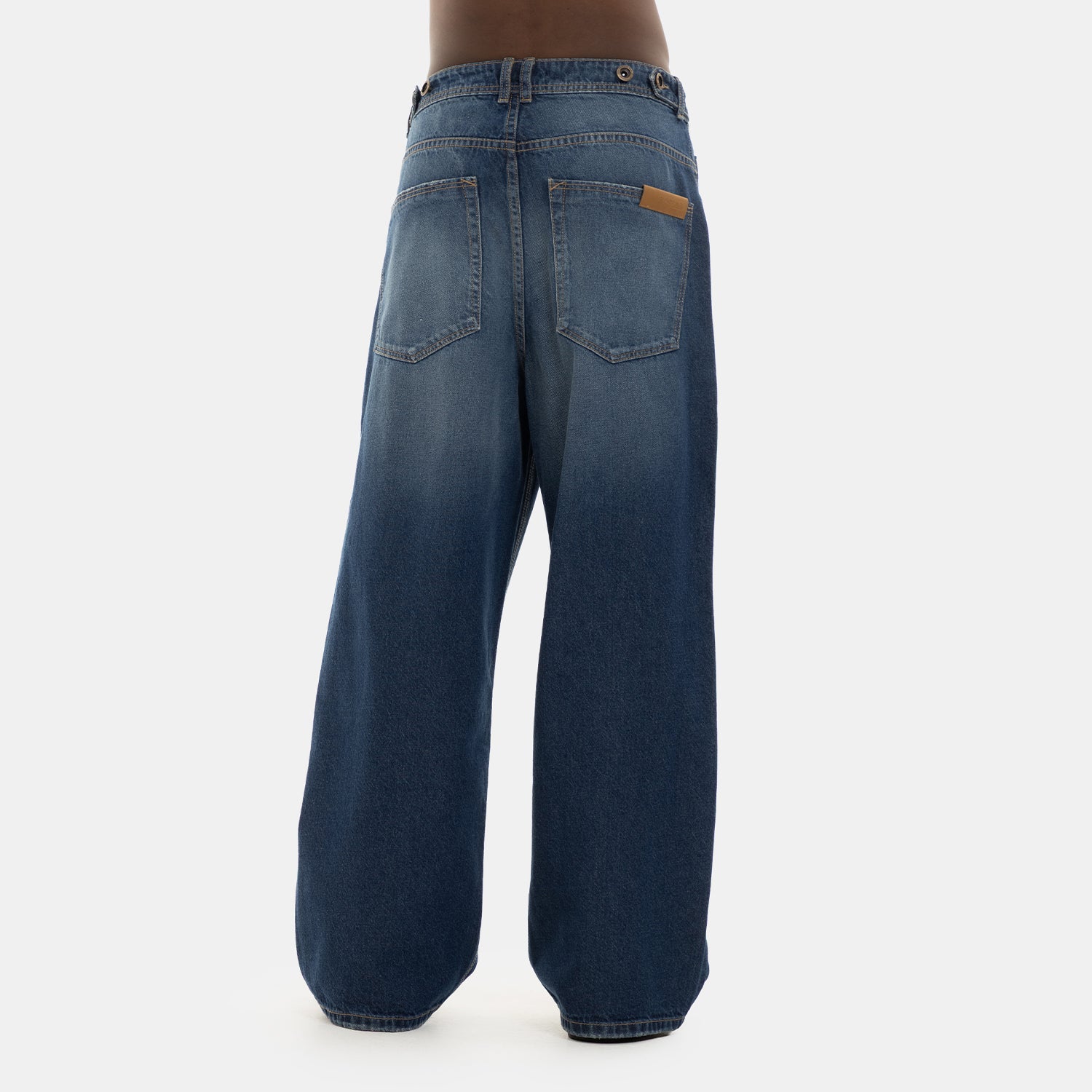 Oversized Flow Denim Deep Blue