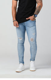 Jean Skinny Color Azul Claro Marca Rappaz