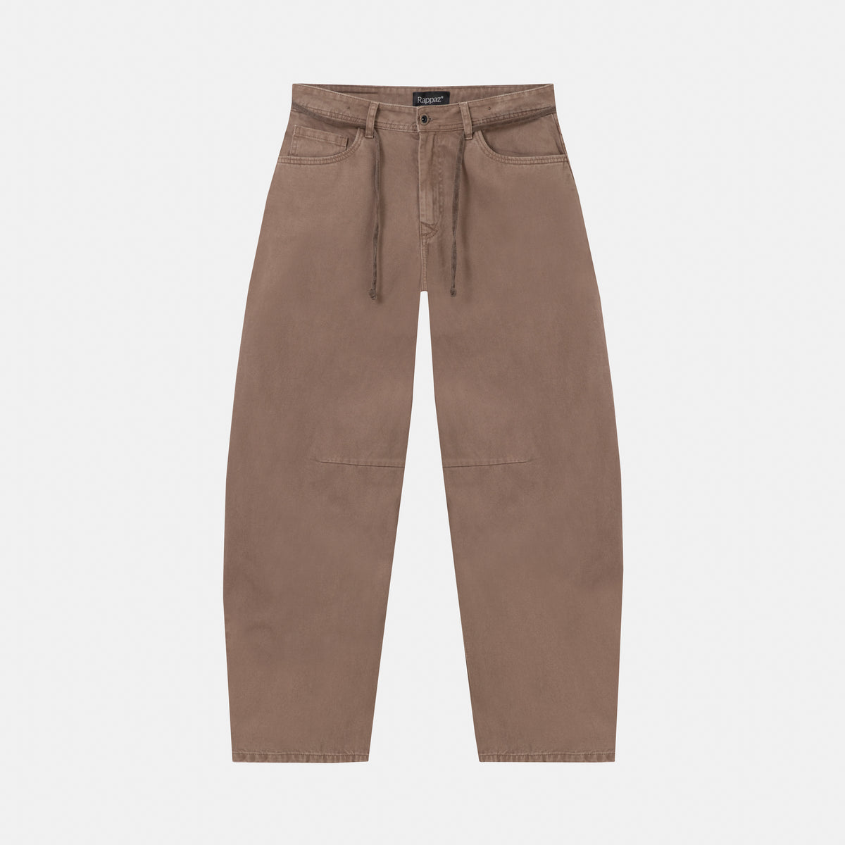Overdye Barrel Jean Mocca