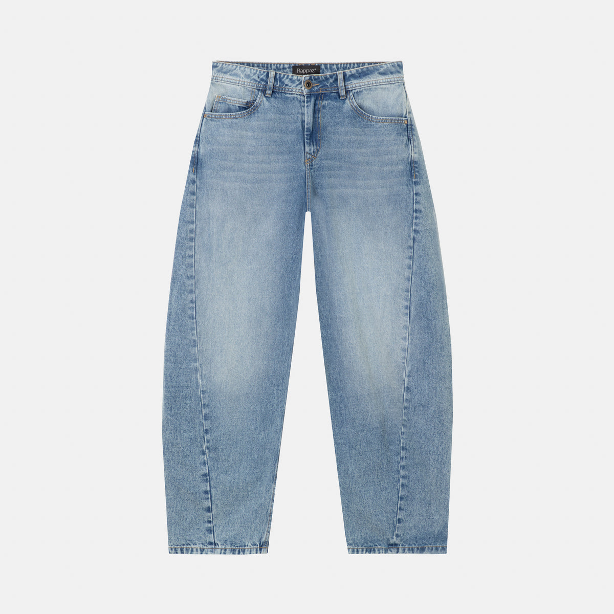 Curve Barrel Jean Azul Medio