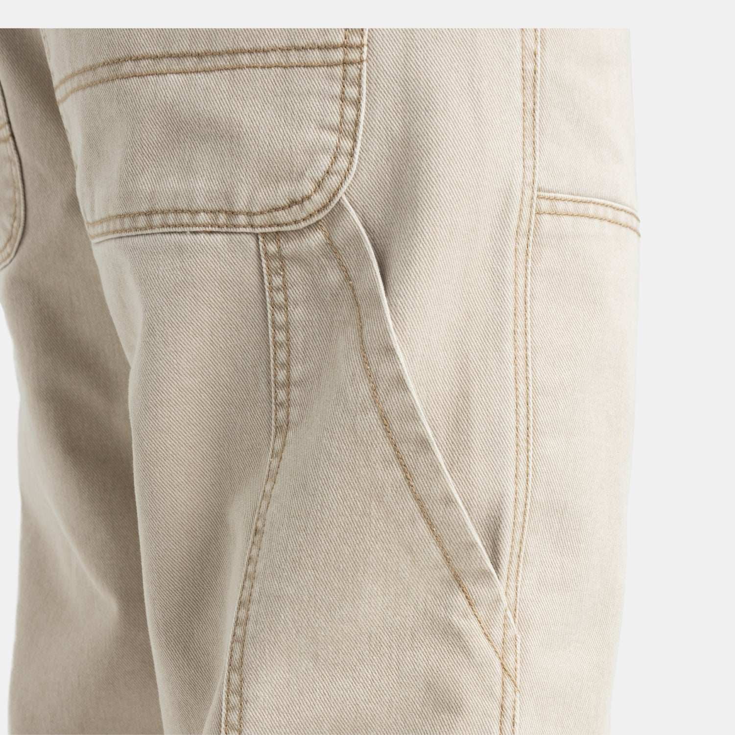 Carpenter Denim Pants Kaki