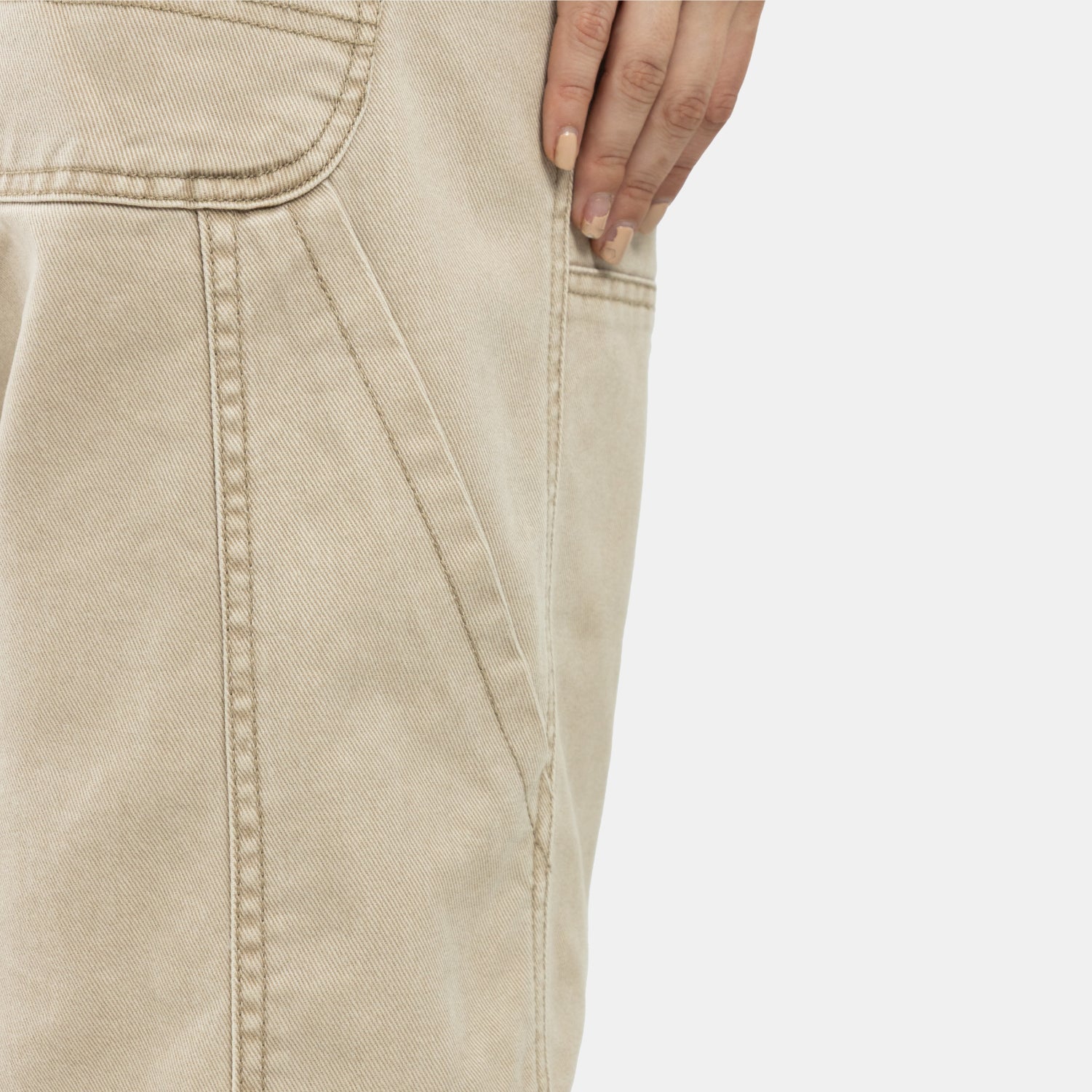 Carpenter Denim Pants Kaki WOMAN