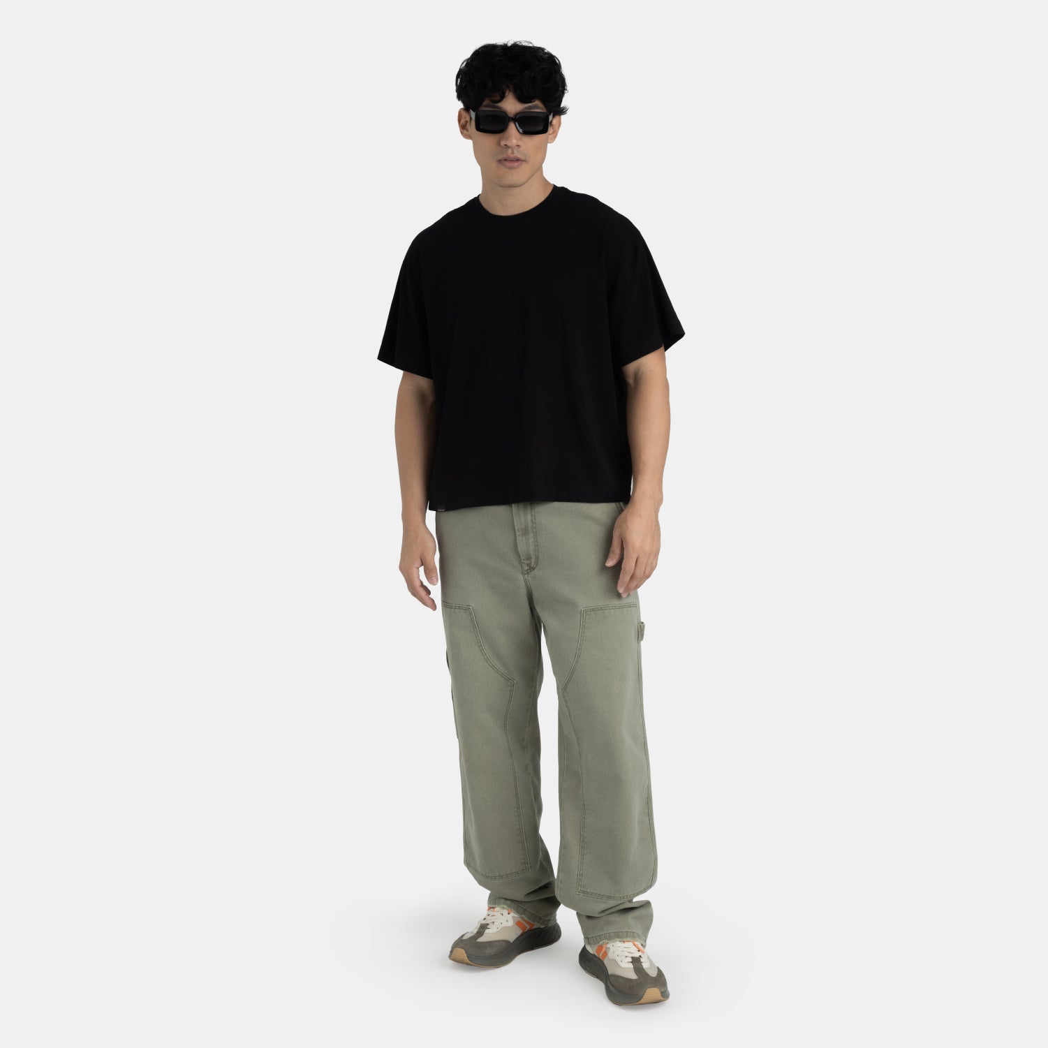 Carpenter Denim Pants Olive Green
